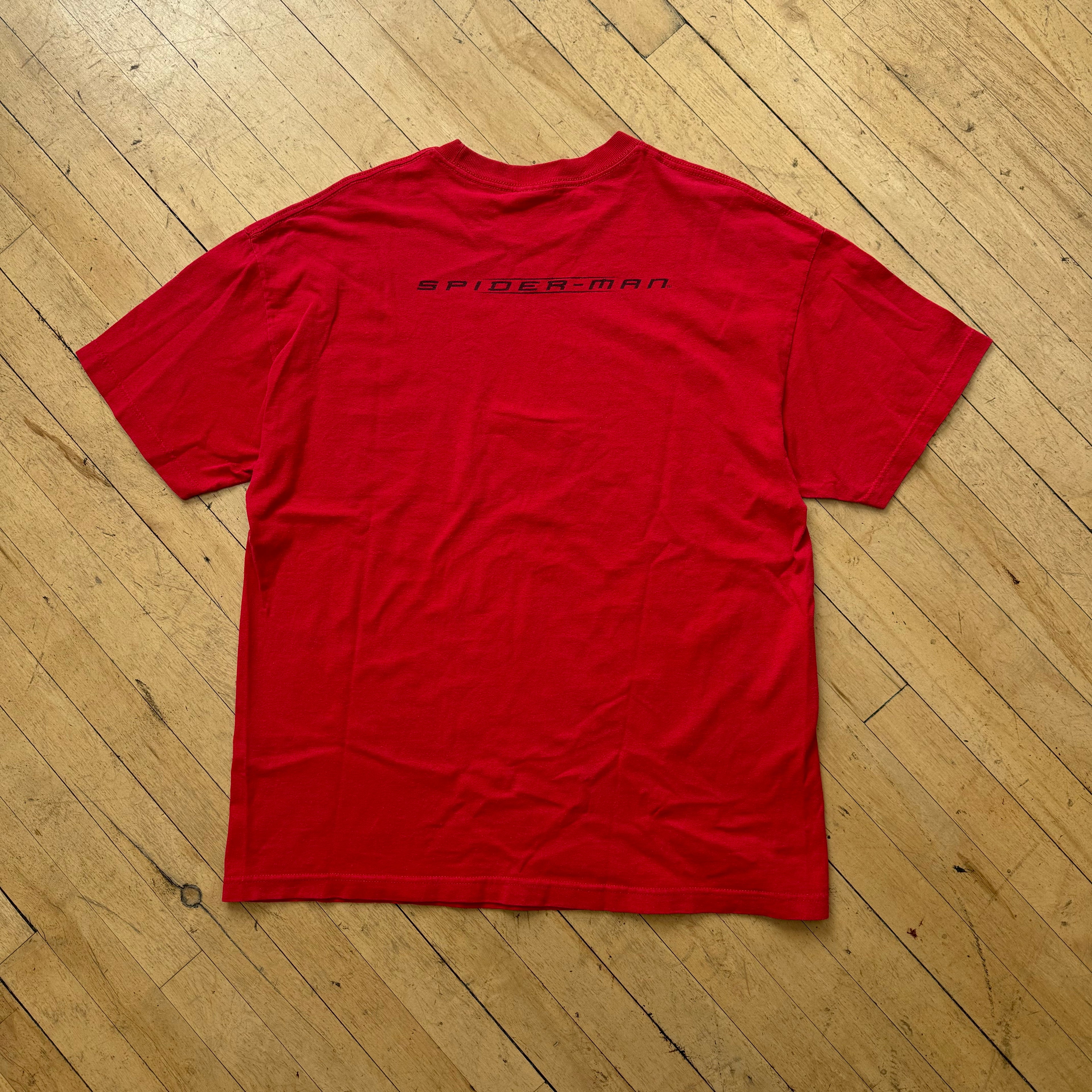 Y2K Spiderman Crew T-shirt Sz XL