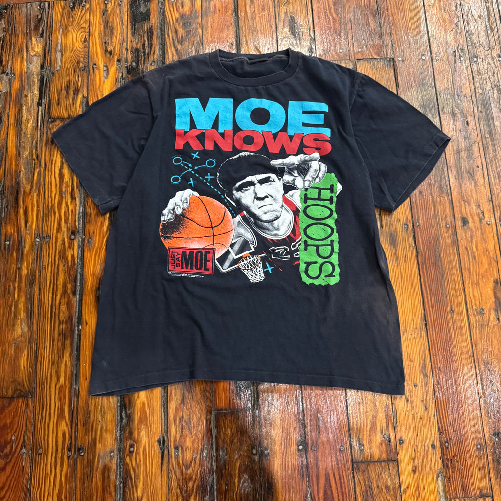 Vintage Three stooges Moe Knows T-shirt Sz XL