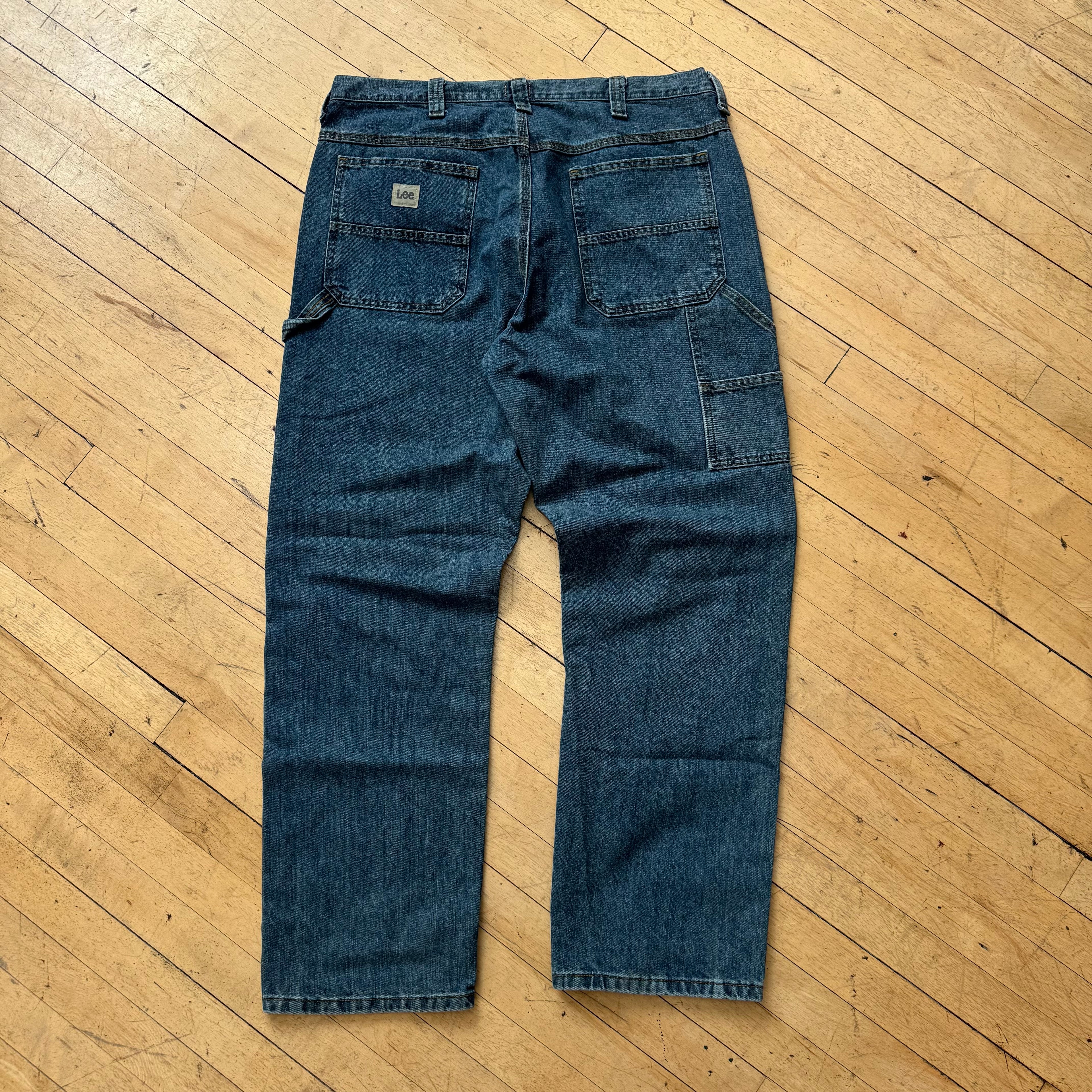 Vintage Lee Dark Wash Denim Jeans Sz 38x32