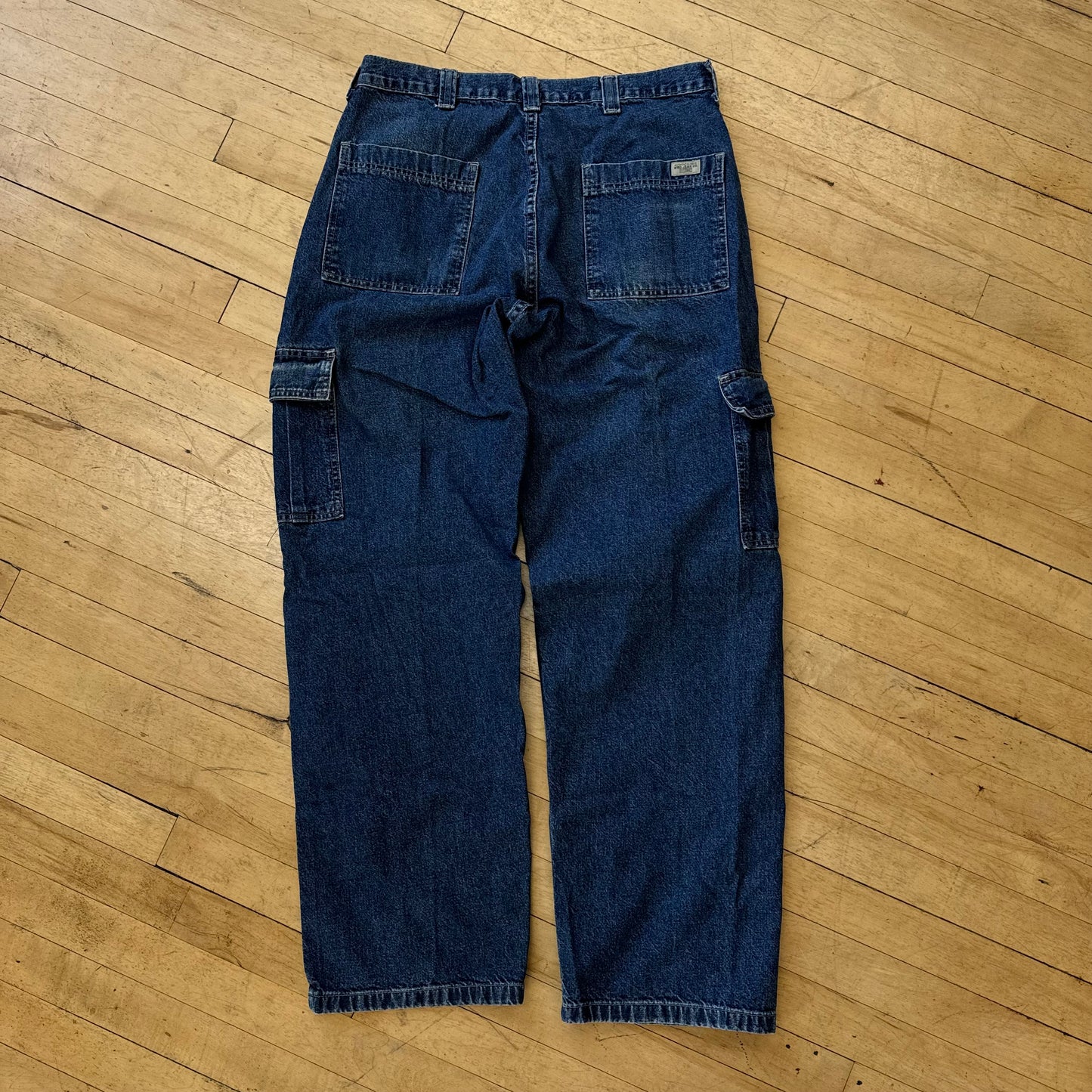 Vintage Wrangler Cargo Denim Jeans Sz 34x32