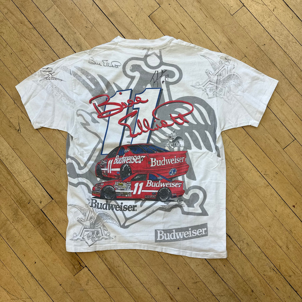 Vintage Nascar Budweiser King Of Beers T-shirt Sz L