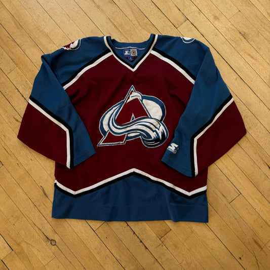 Vintage Starter Colorado Avalanche Hockey Jersey Sz XL