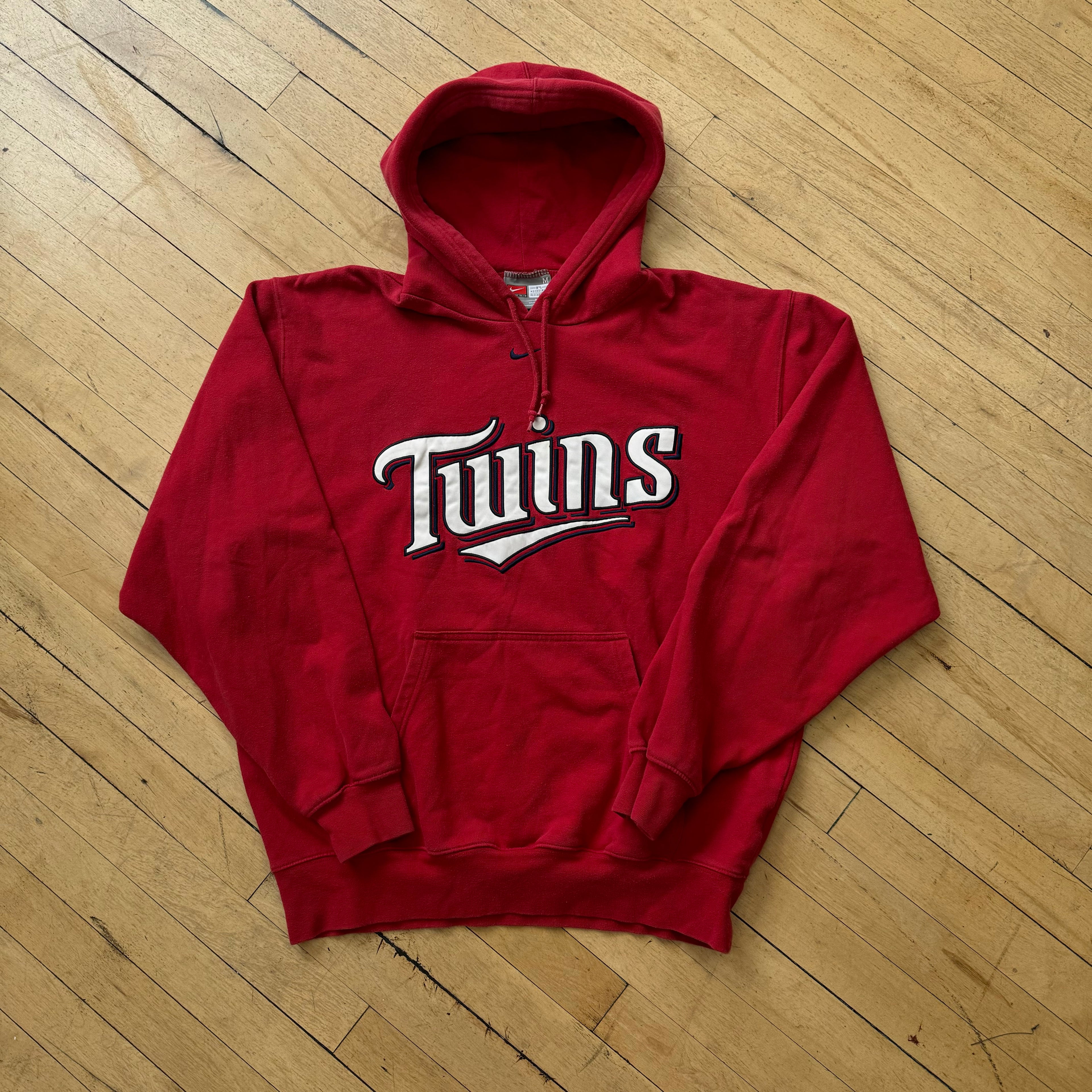 Vintage Center Swoosh Twins Hoodie Sz M
