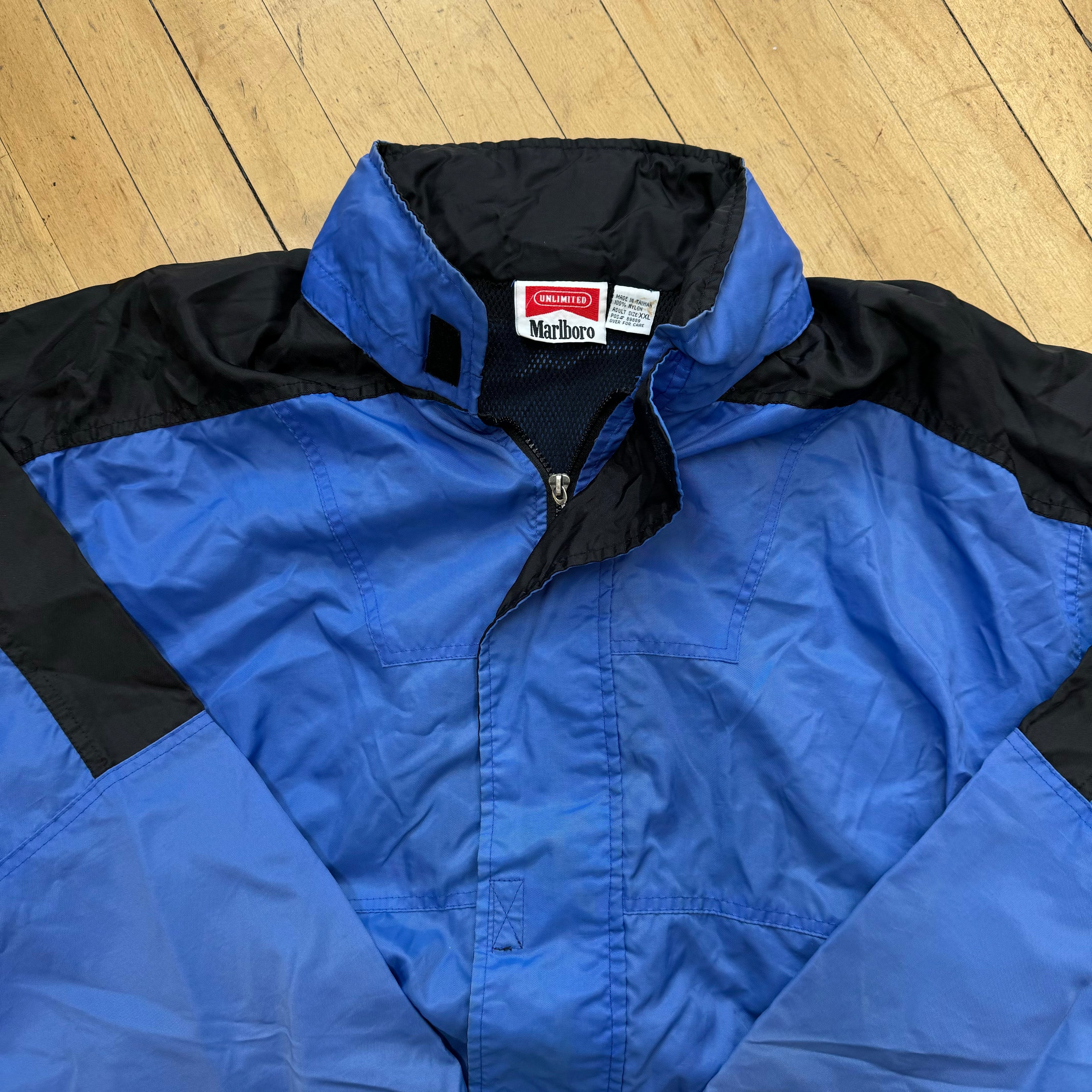Vintage Blue Marlboro Light Jacket Sz XL