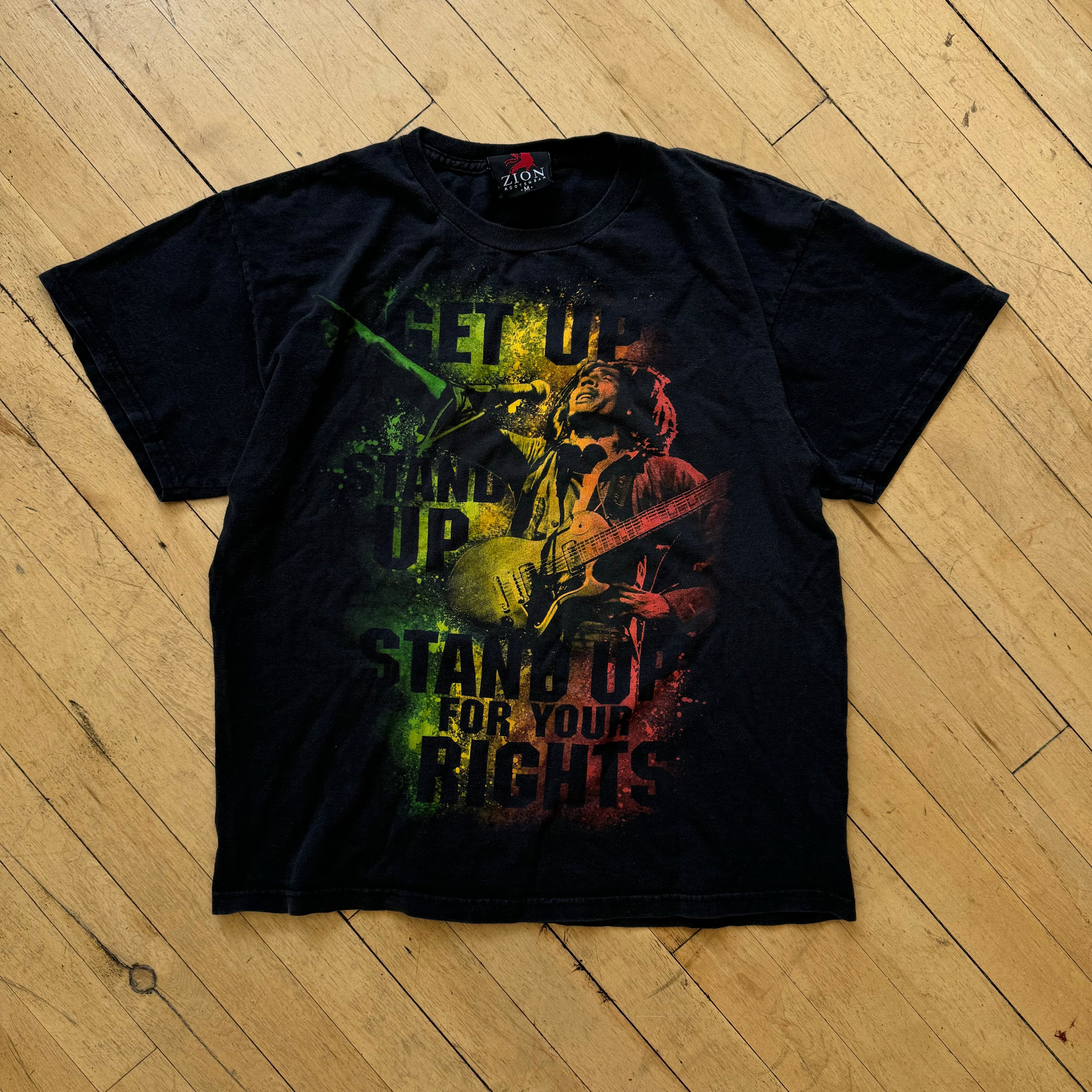 Vintage Bob Marley Get Up Stand Up T-shirt Sz S