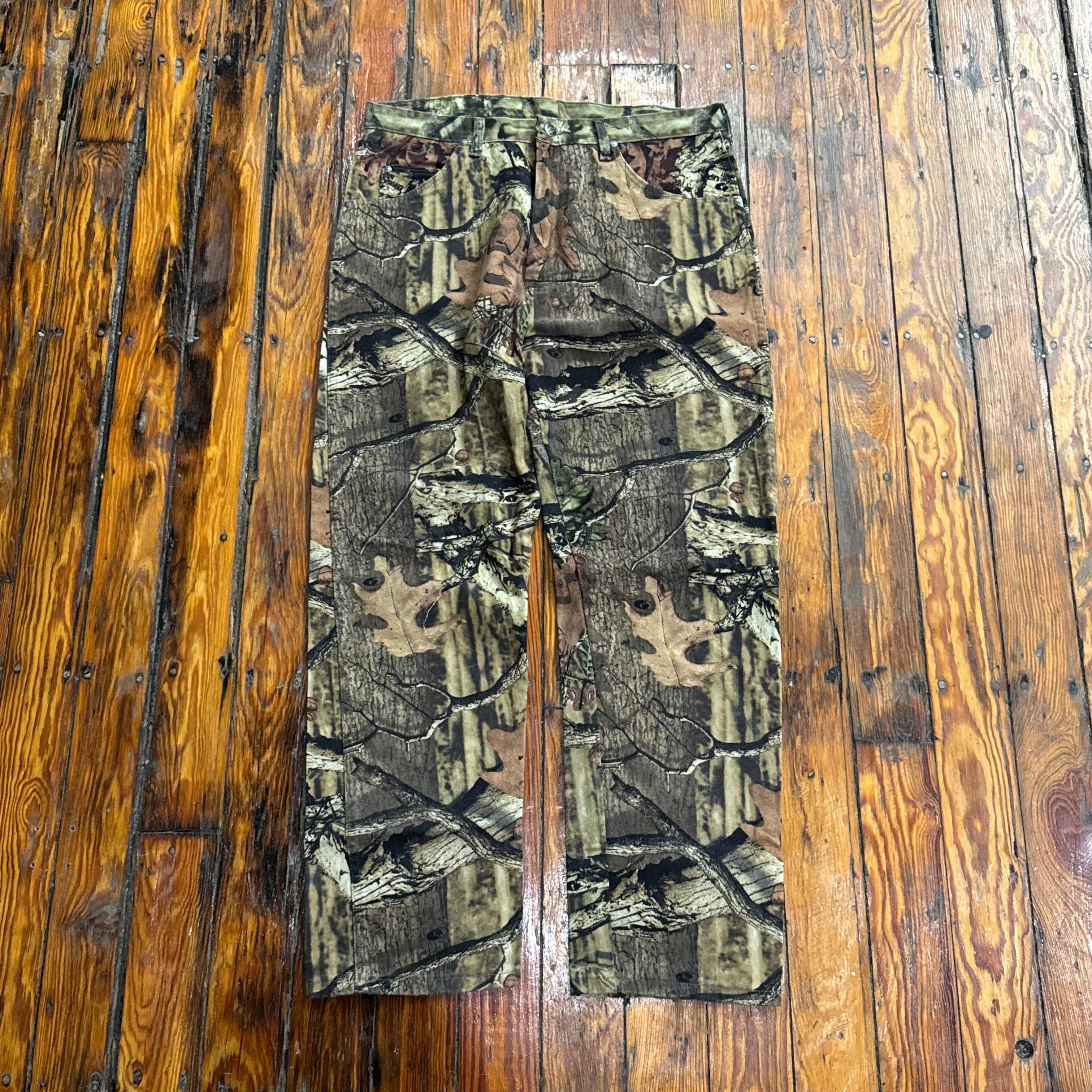Vintage Wrangler Camo Denim Jeans Sz 36x32