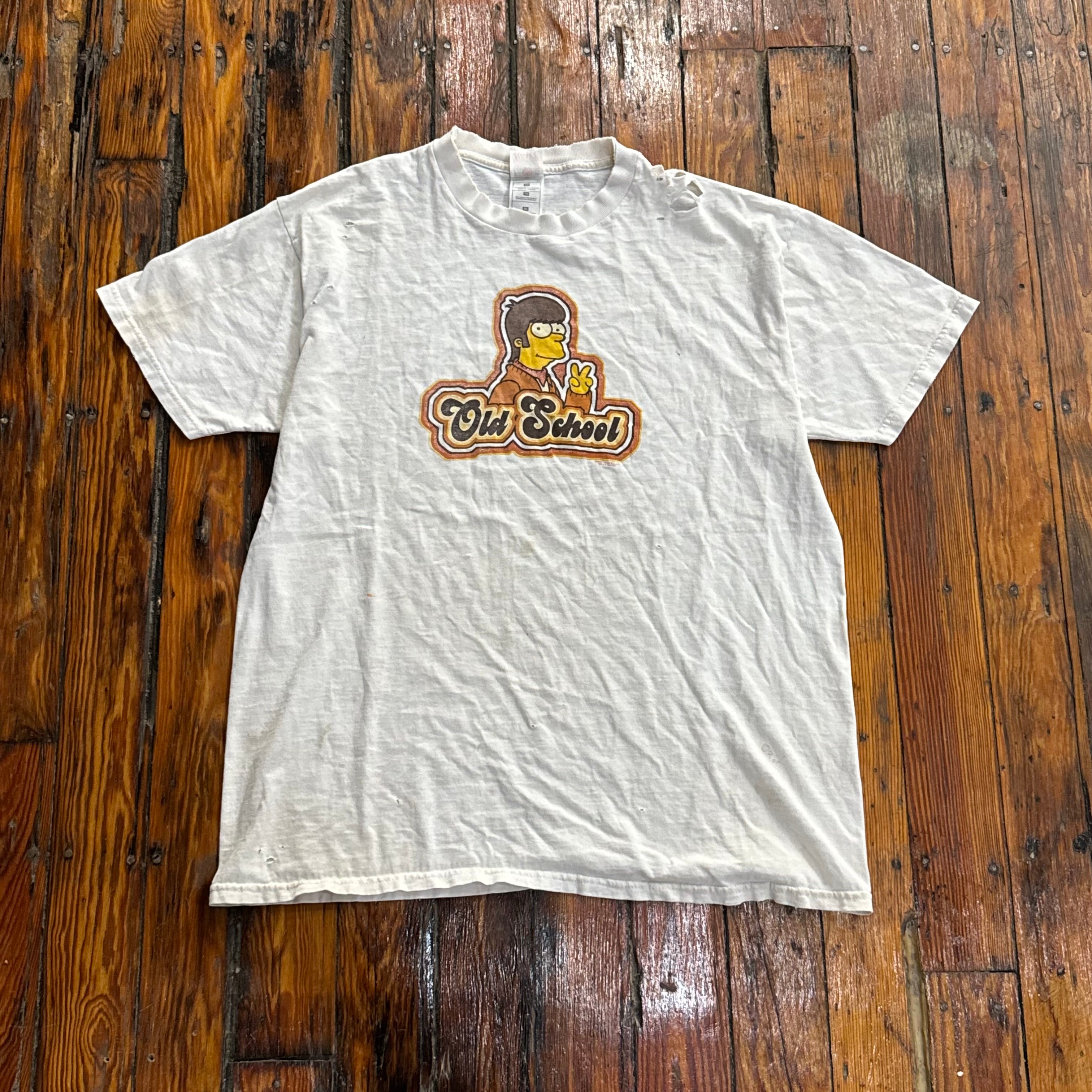 Vintage Old School Simpsons T-shirt Sz XL