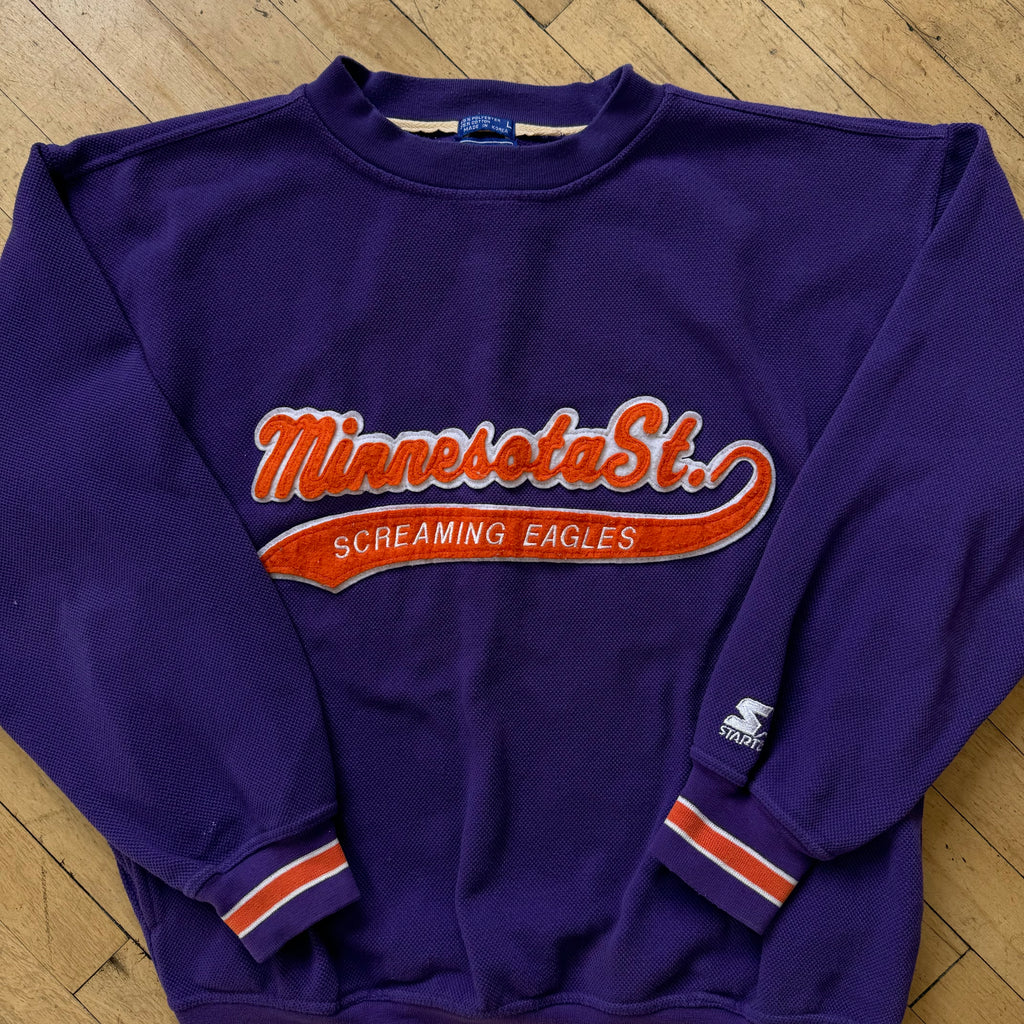 Vintage Starter Minnesota St. Screaming Eagles “Coach Tv Show” CrewNeck Sz L