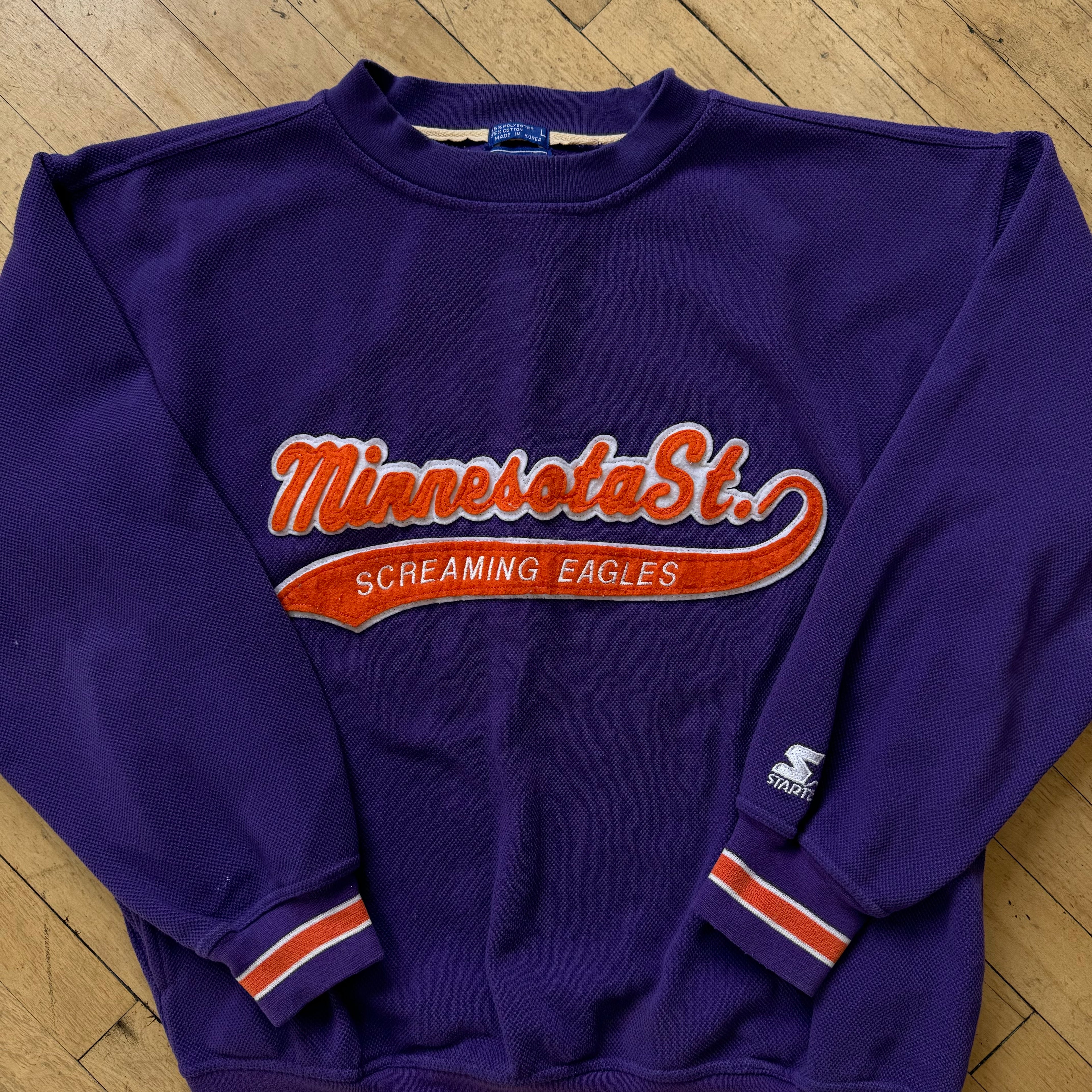 Vintage Starter Minnesota St. Screaming Eagles “Coach Tv Show” CrewNeck Sz L
