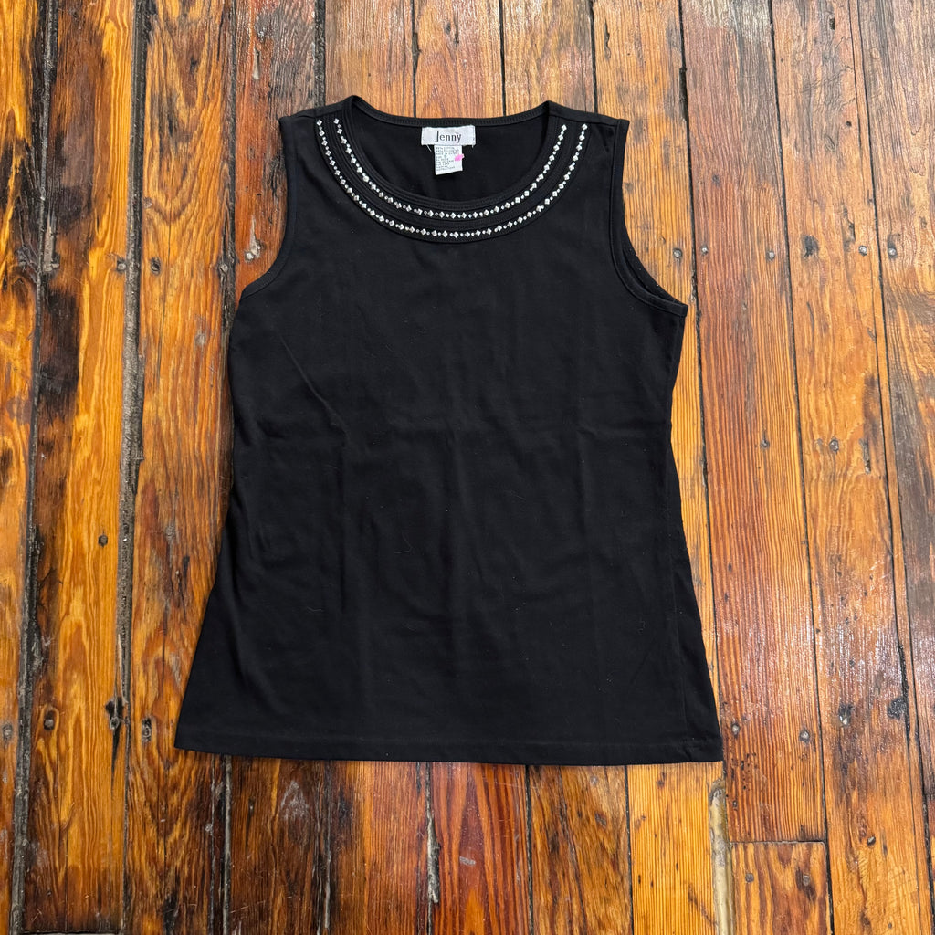 Vintage Jenny Beaded Tank Top Sz S