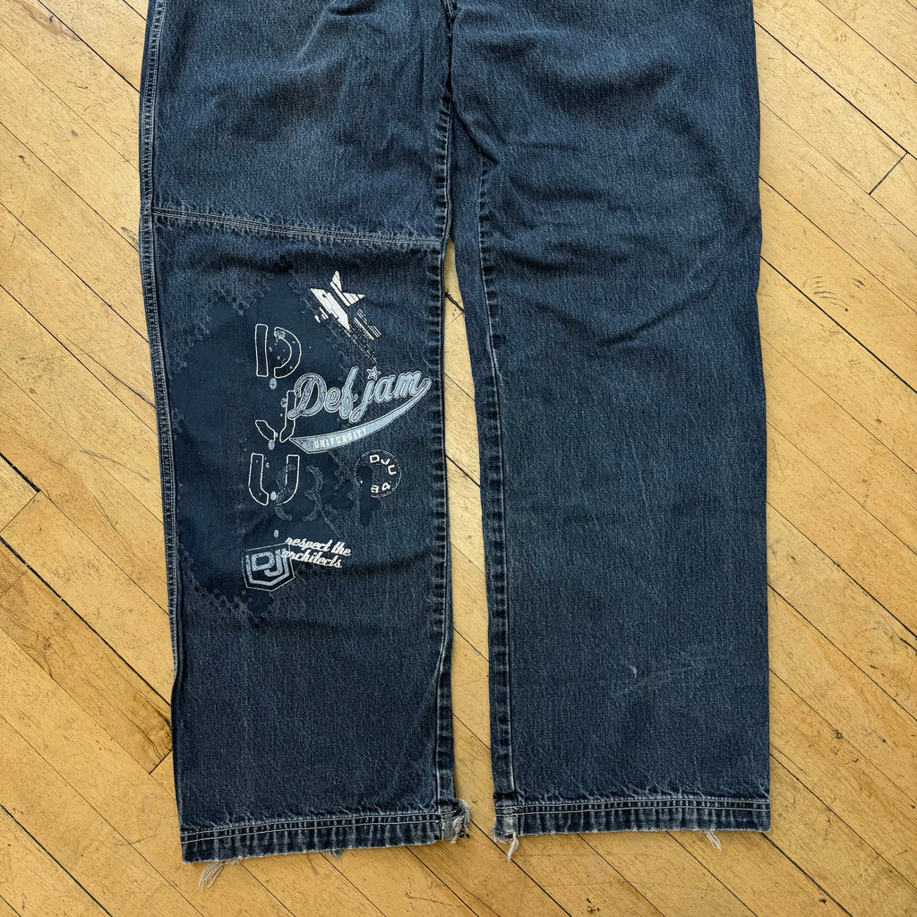 Y2K Def Jam Denim Jeans Sz 38x34