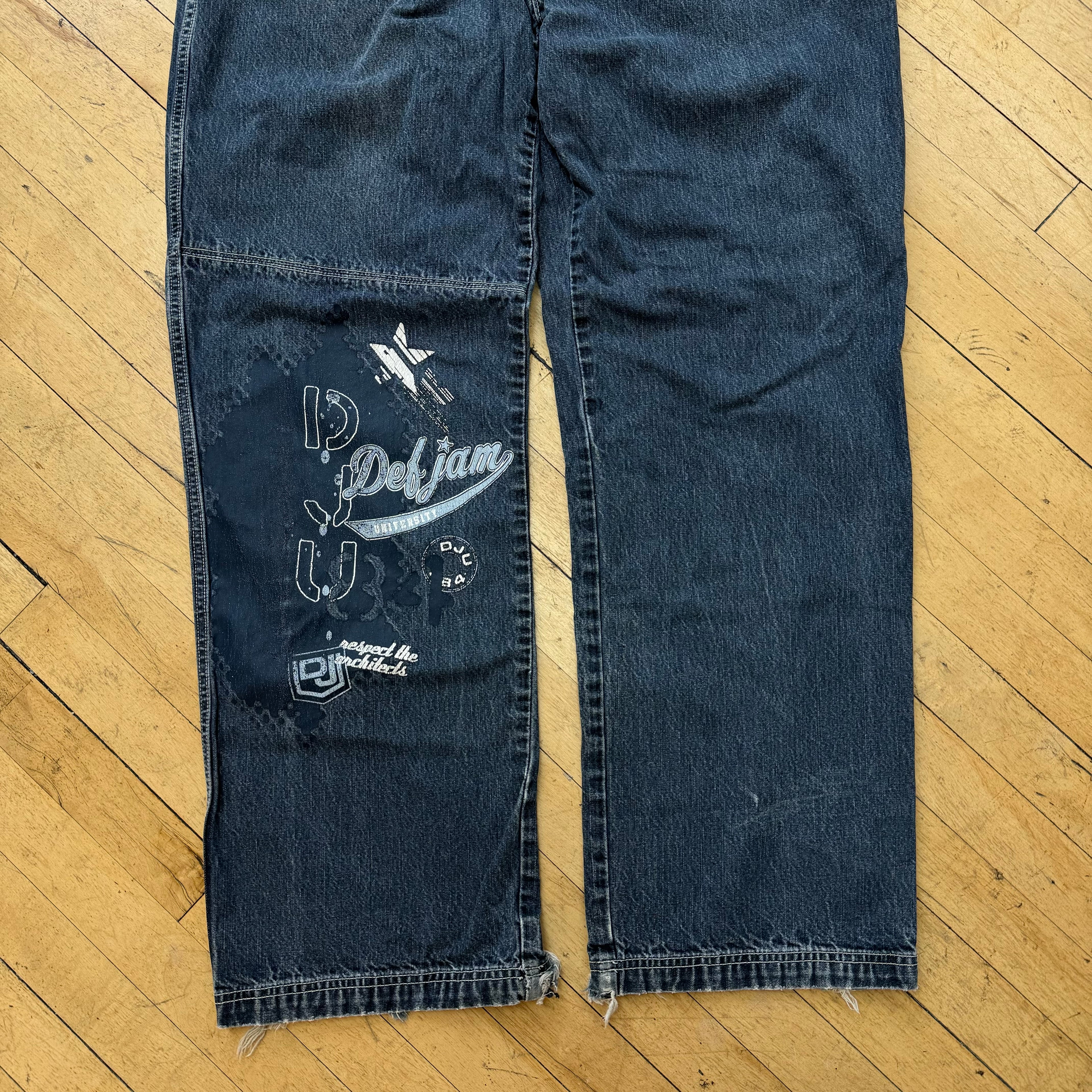 Y2K Def Jam Denim Jeans Sz 38x34