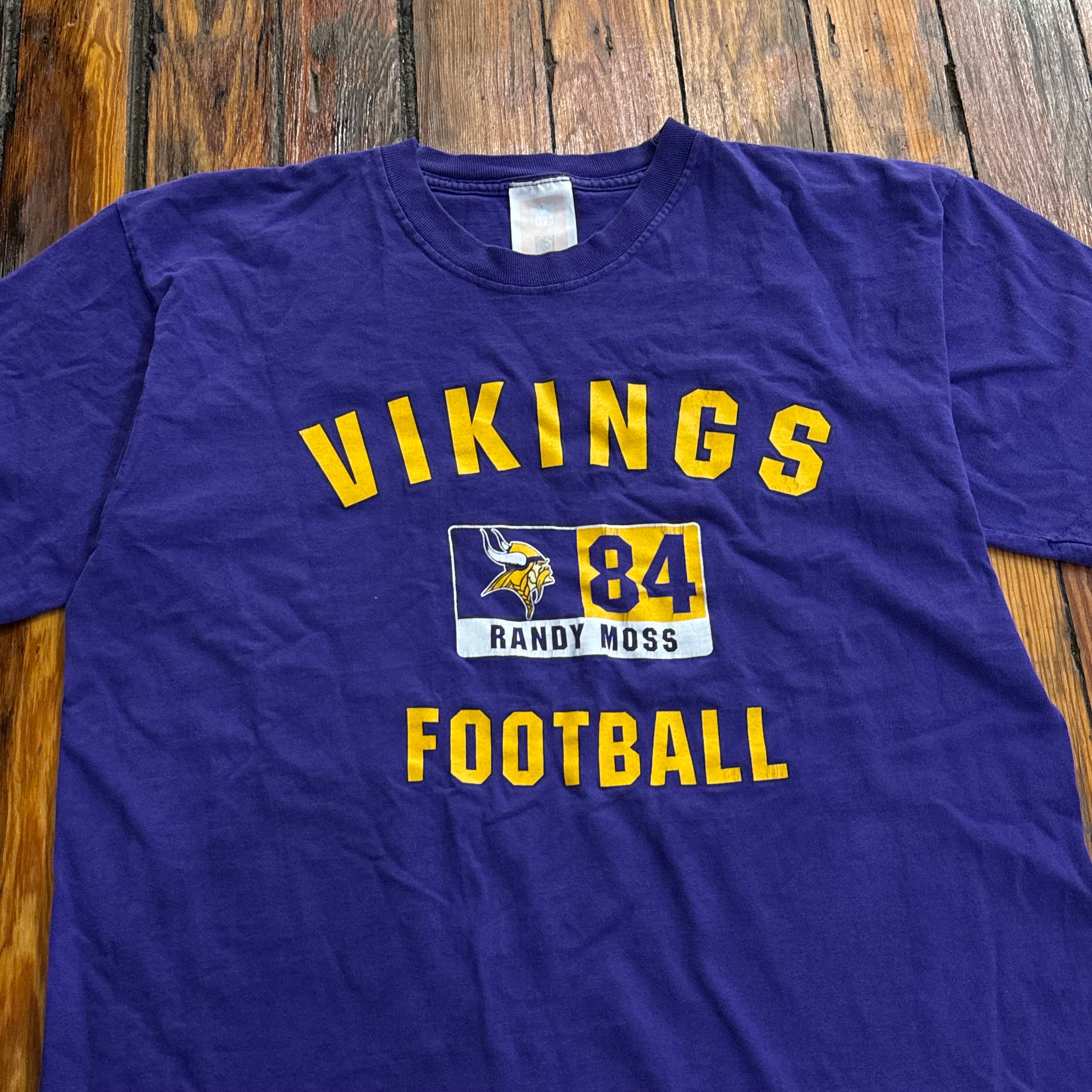 Vintage Randy Moss Vikings Football T-shirt Sz L