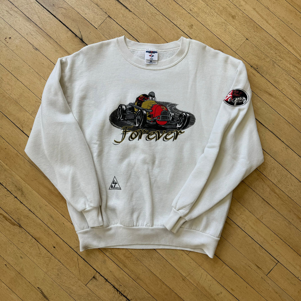 Vintage Old as Dirt Racing Crewneck Sz L