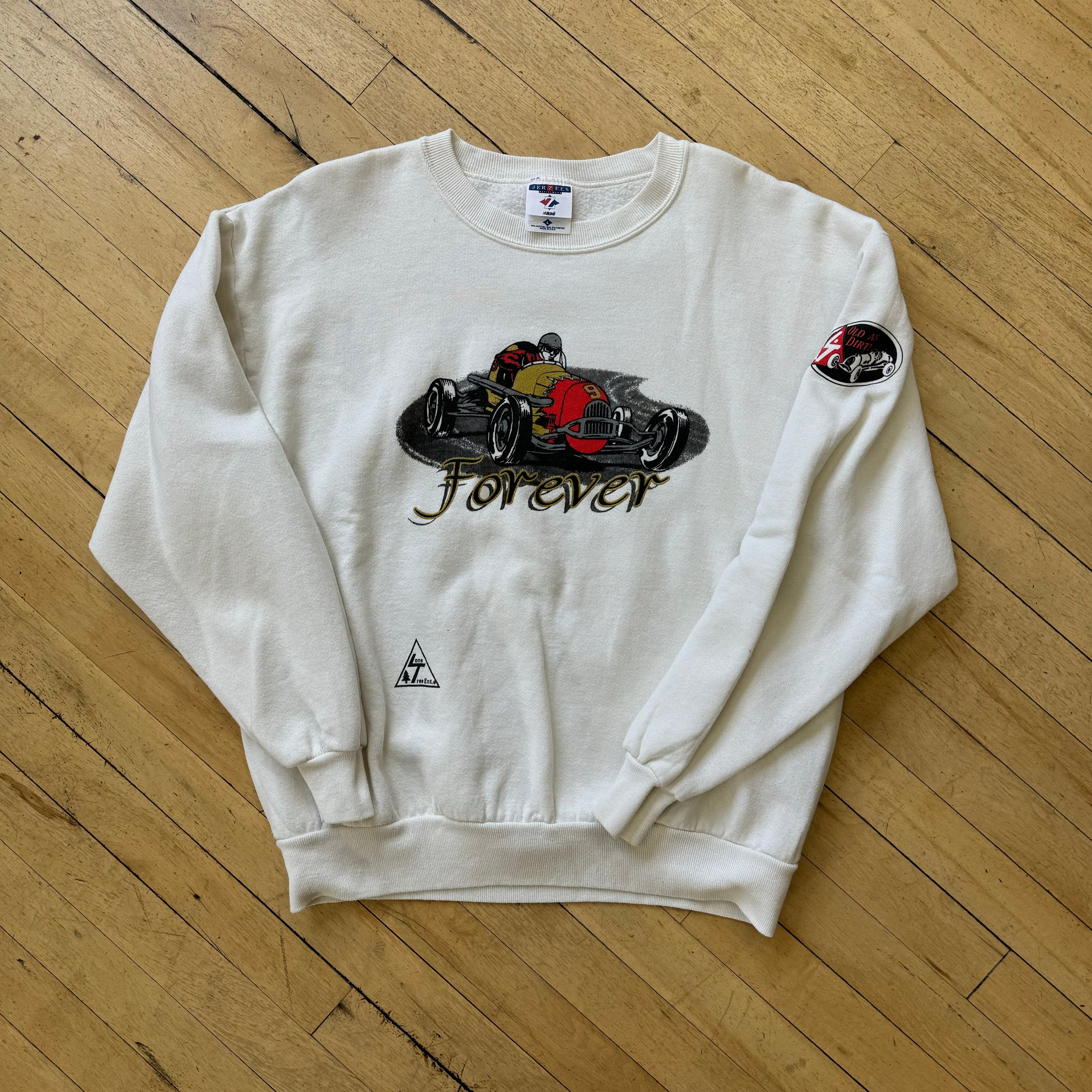 Vintage Old as Dirt Racing Crewneck Sz L