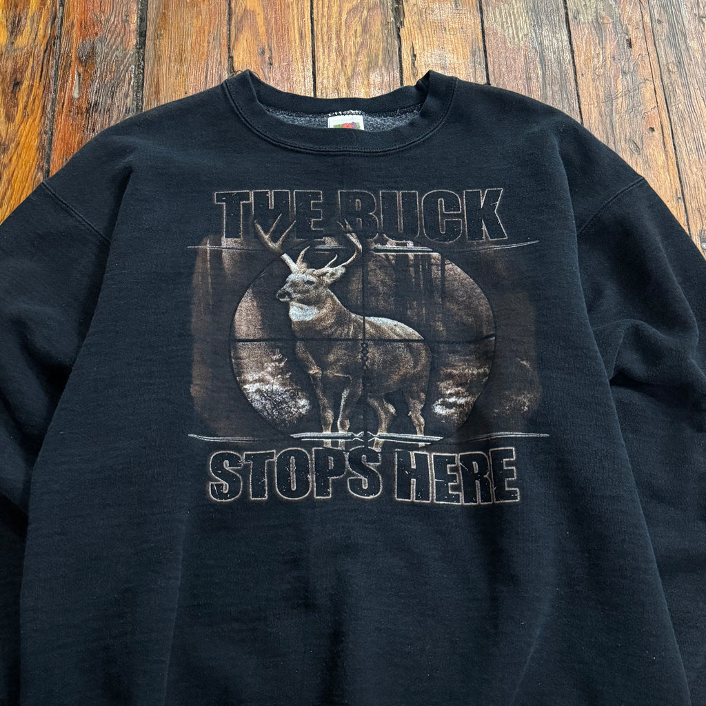 Vintage The Buck Stops Here CrewNeck Sz L