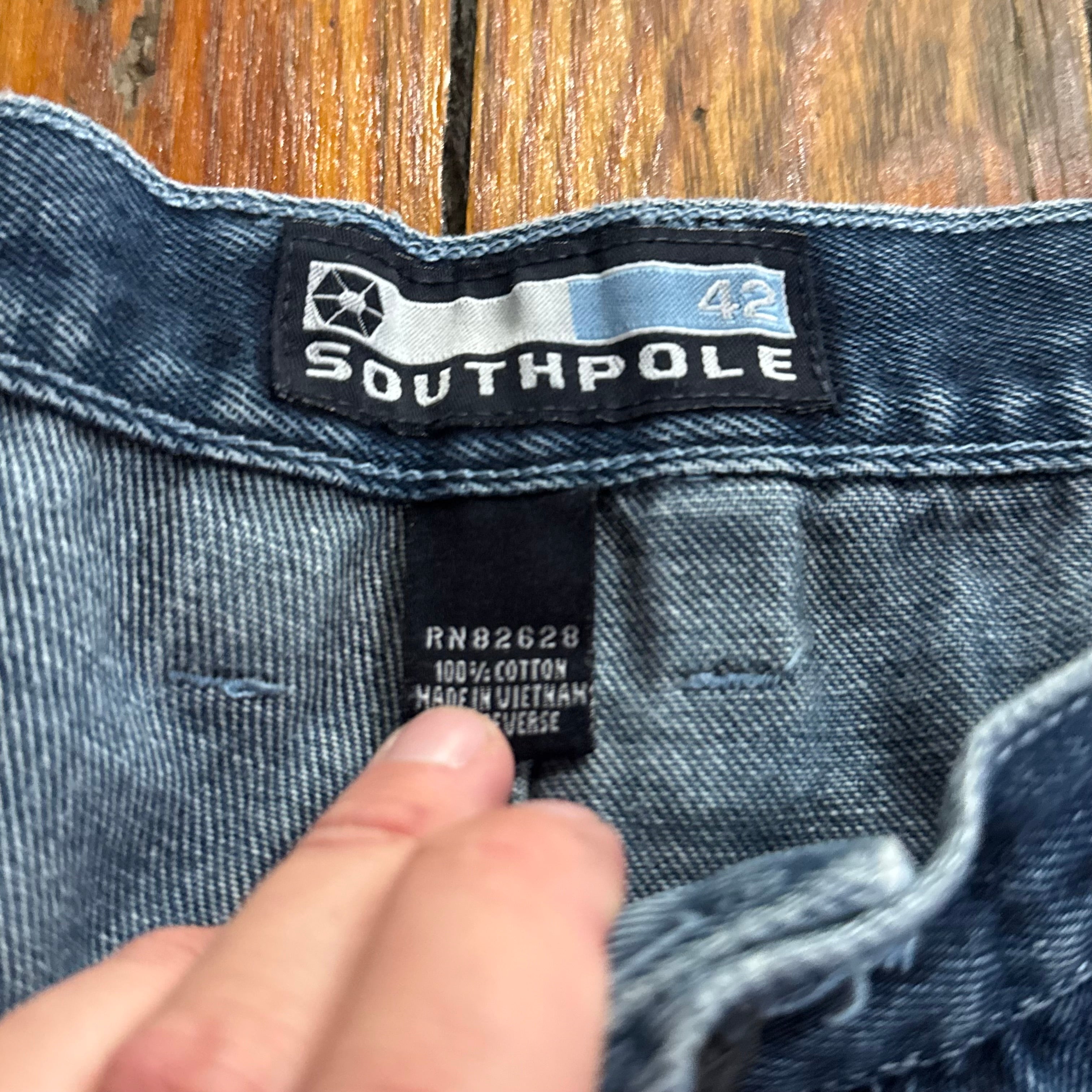 Y2K South Pole Denim Jean Shorts Sz 42