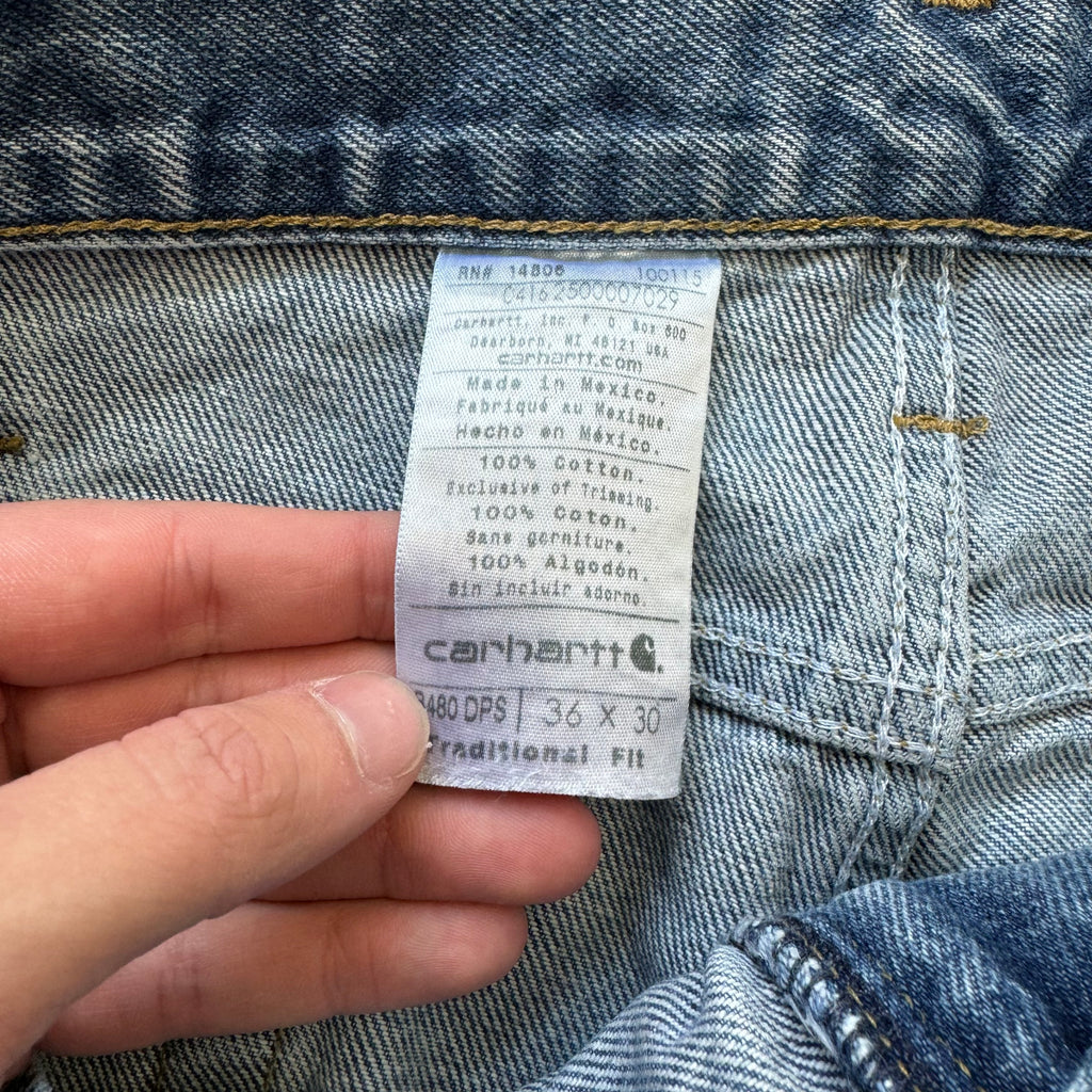 Vintage Carhartt Denim Jeans Sz 36x30