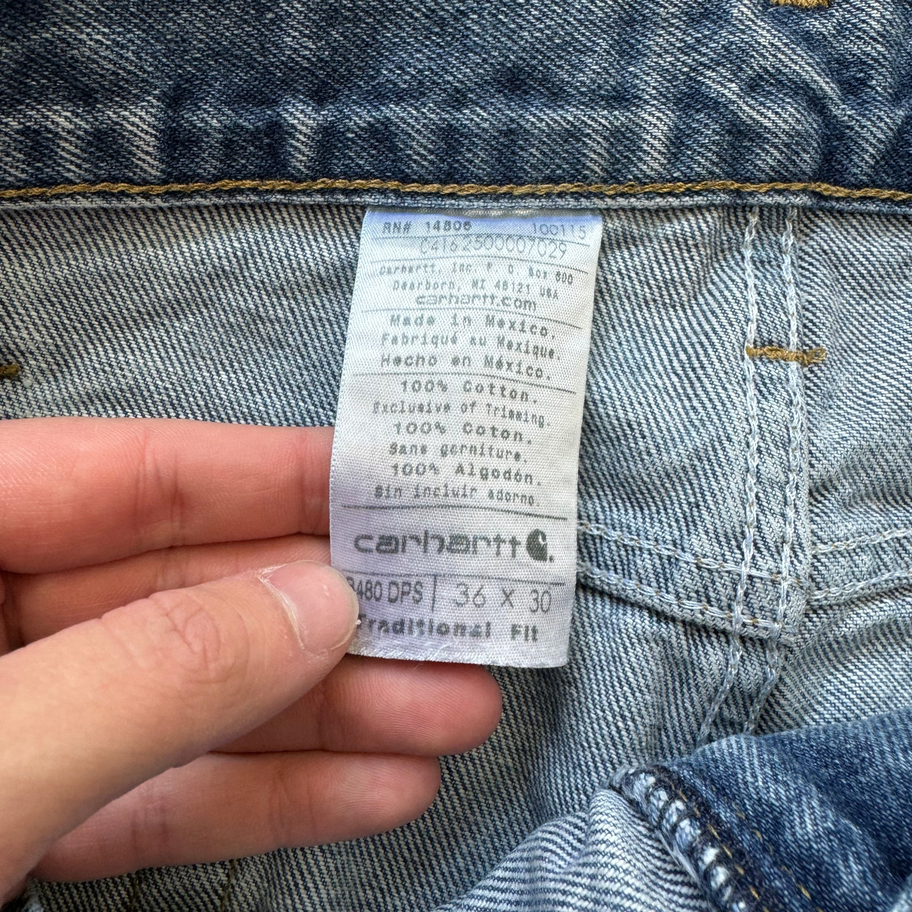 Vintage Carhartt Denim Jeans Sz 36x30