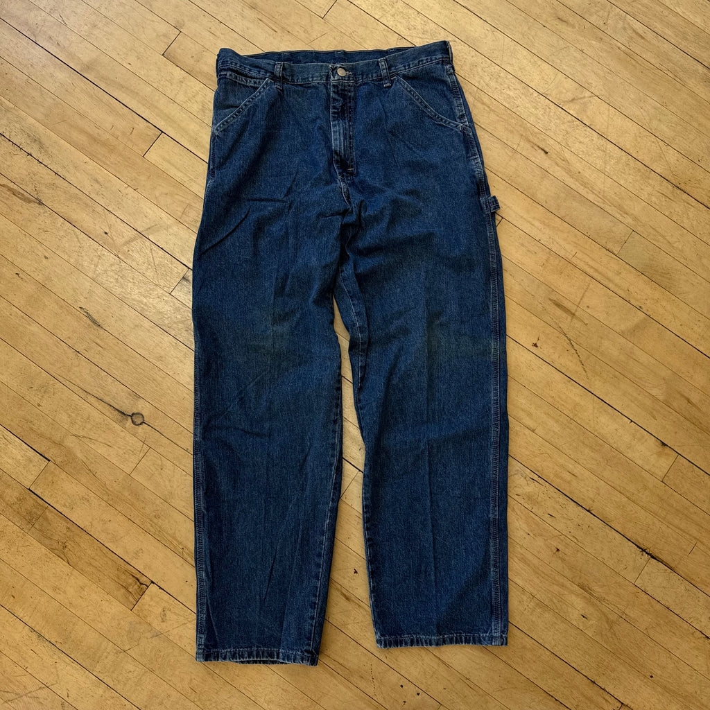 Vintage Wrangler Cargo Denim Jeans Sz 34x32
