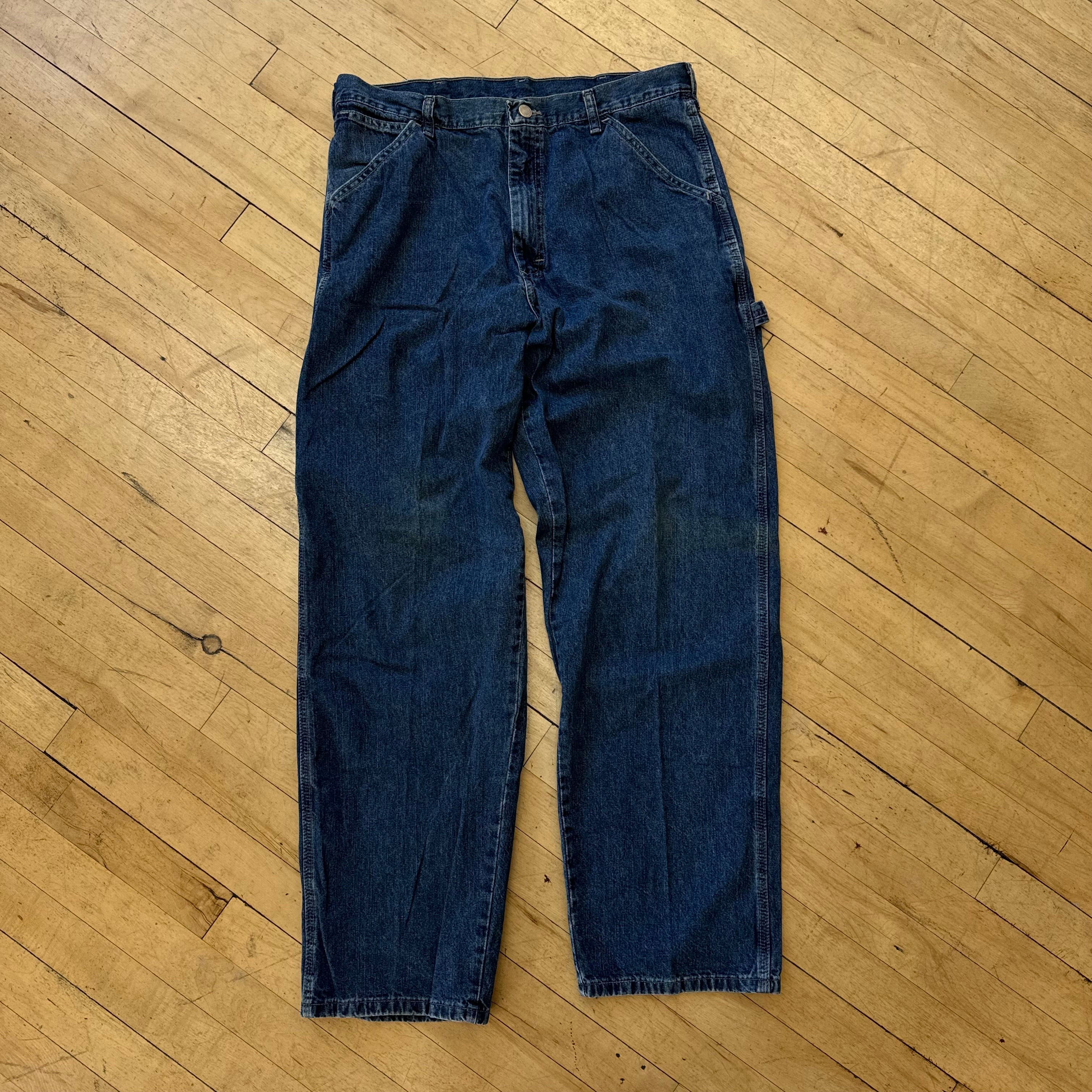 Vintage Wrangler Cargo Denim Jeans Sz 34x32