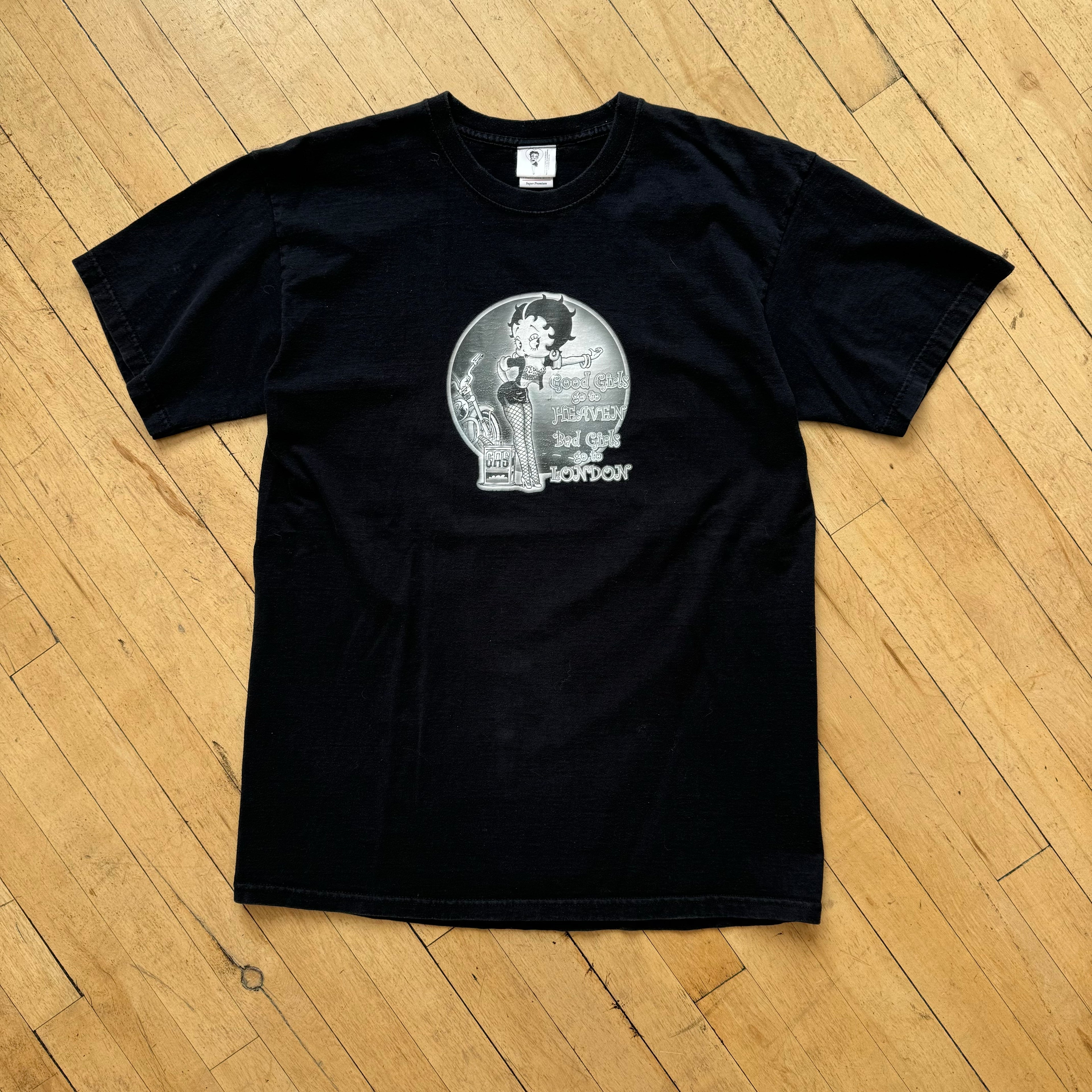 Y2K Betty Boop Bad Girls go to London T-shirt Sz L