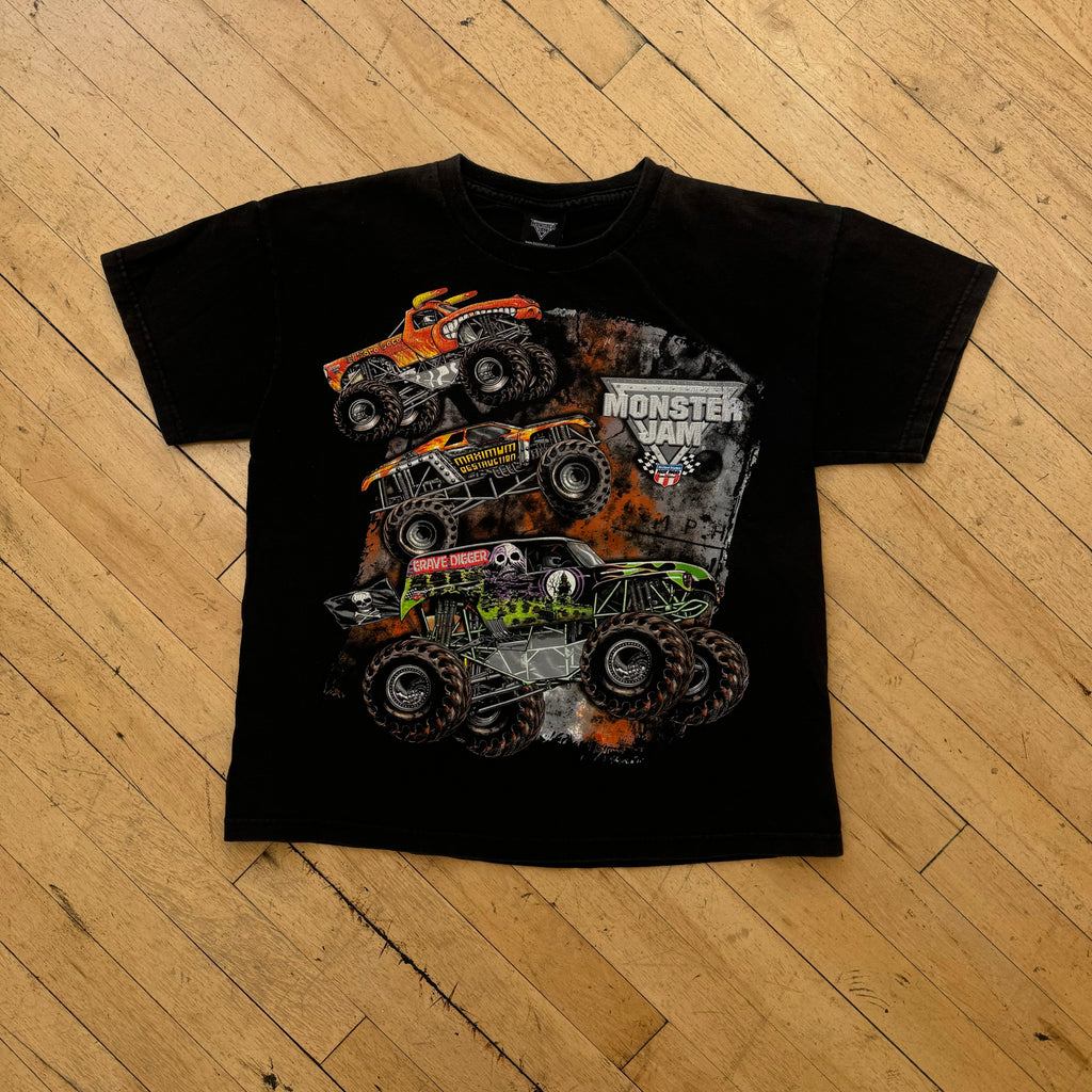 Vintage Monster Jam T-shirt Sz YTH L (XS)