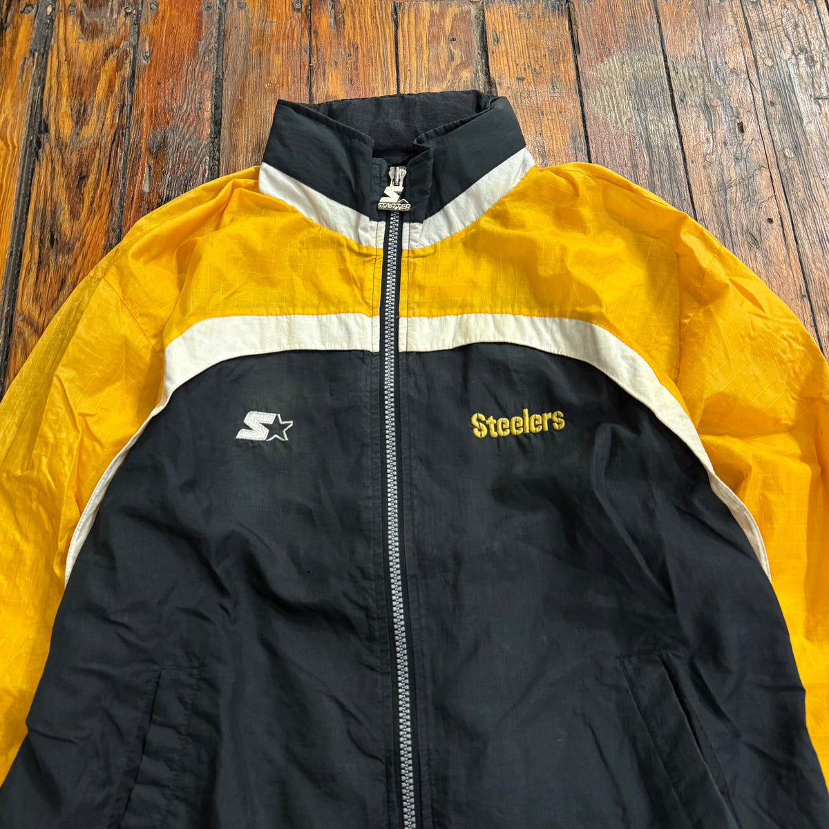 Vintage ProLine Starter Steelers Zip-Up Jacket Sz L