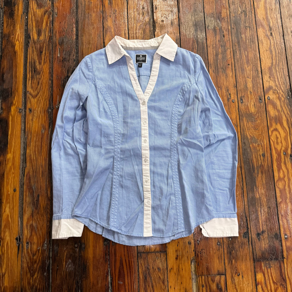 Y2K Express Button Up Shirt Sz S
