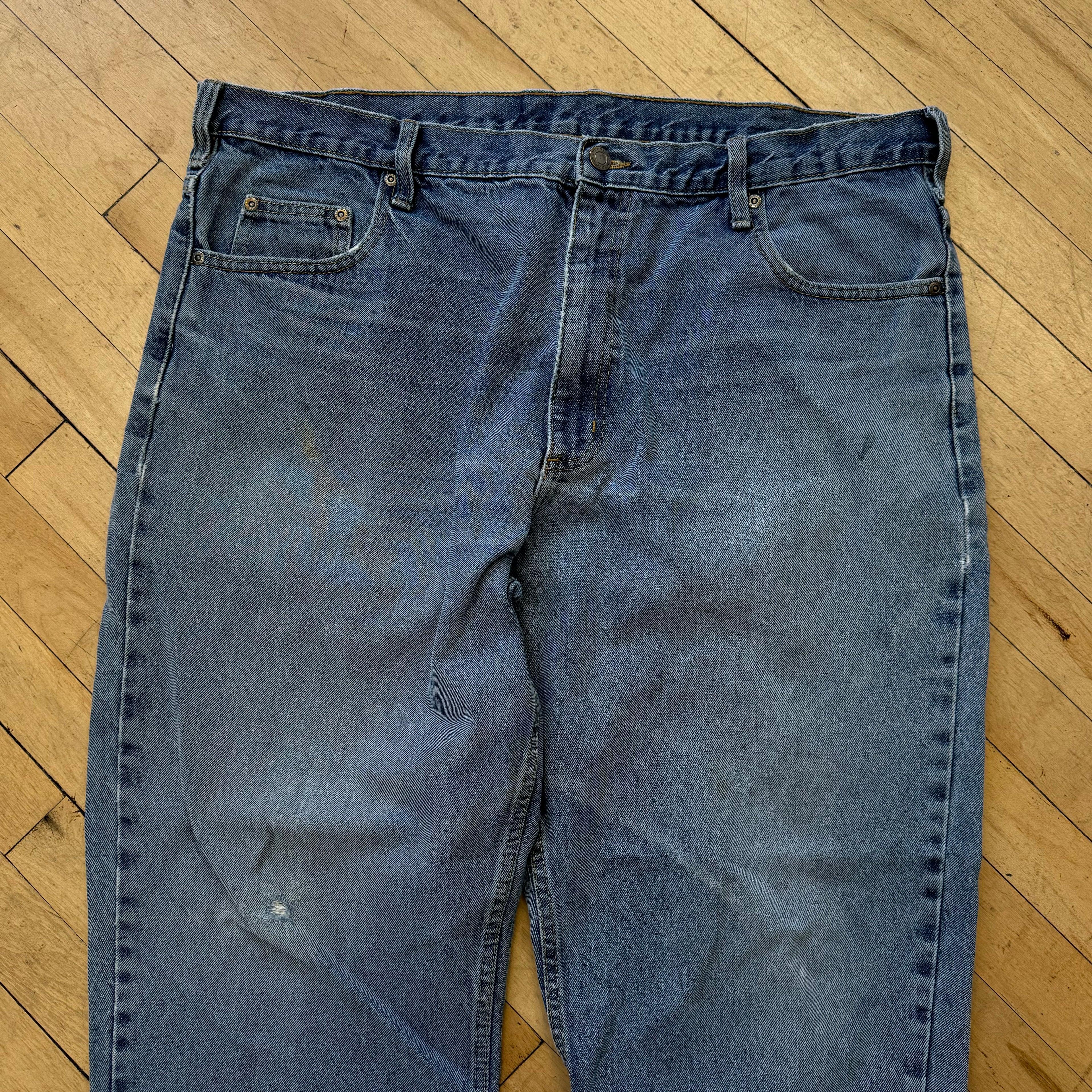 Vintage Light Wash Denim Jeans Sz 40x32