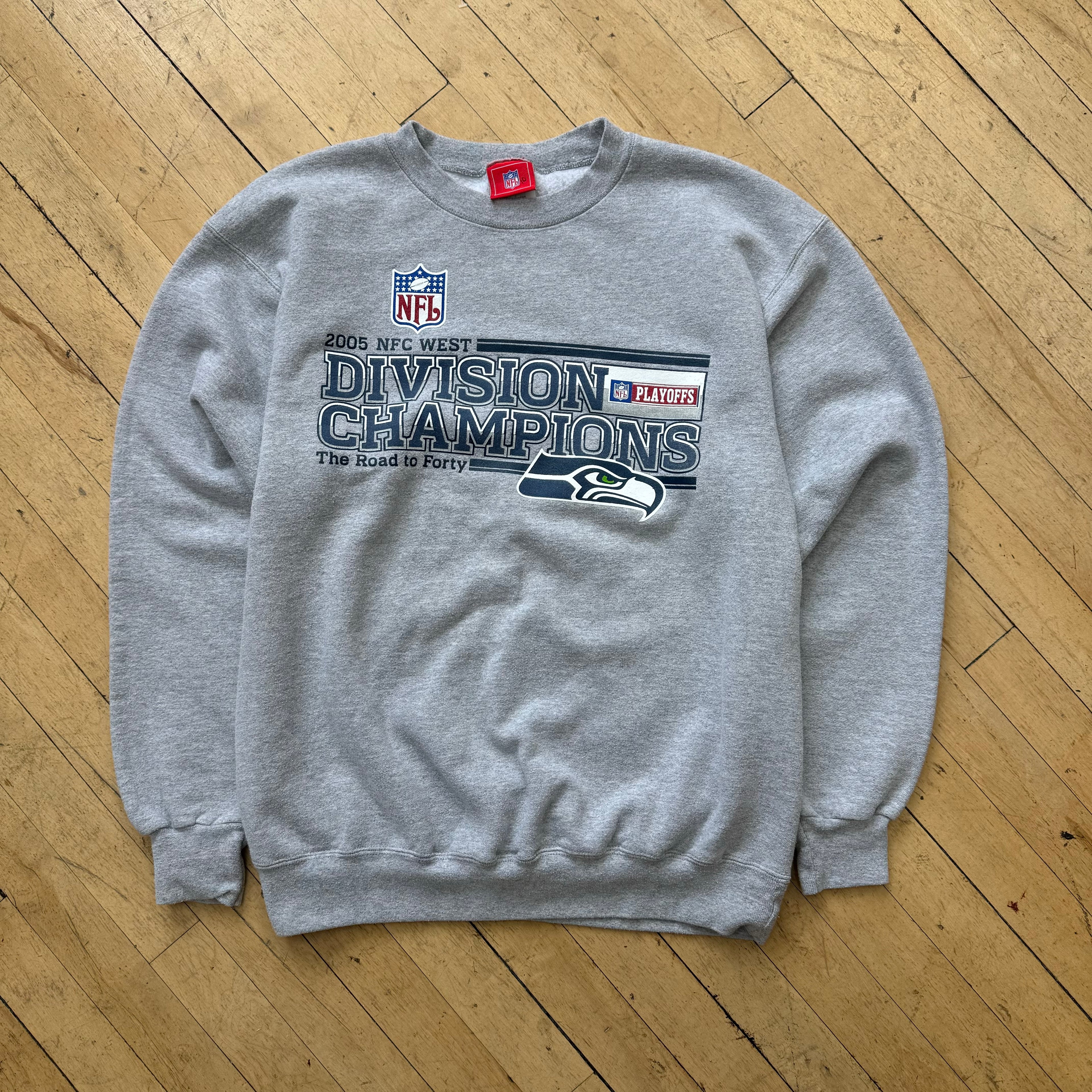 2005 Seattle Seahawks Divsion Champs CrewNeck Sz M