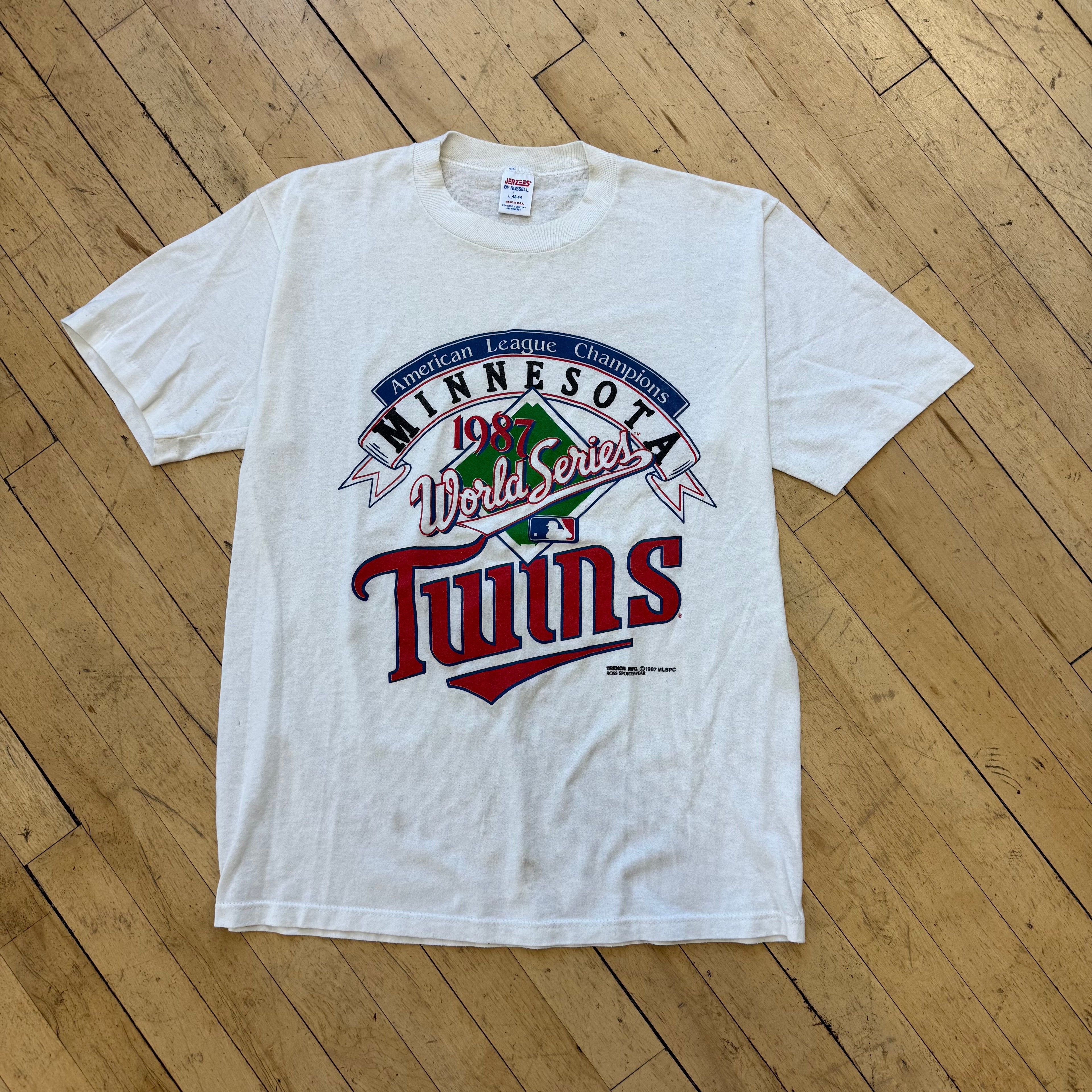 Vintage Minnesota Twins 87’ World Series T-shirt Sz L