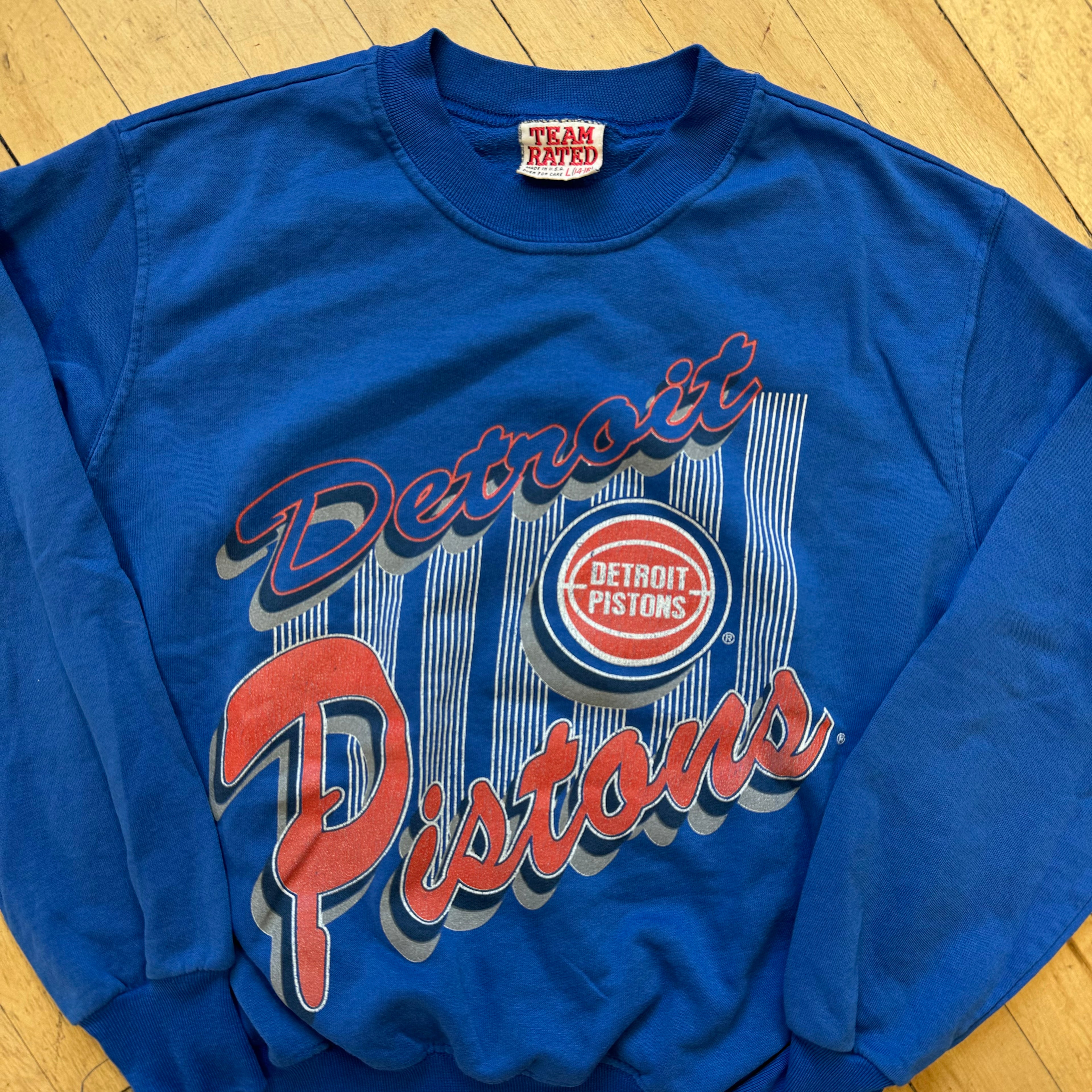 Vintage Detroit Pistons Crewneck Sz YTH L