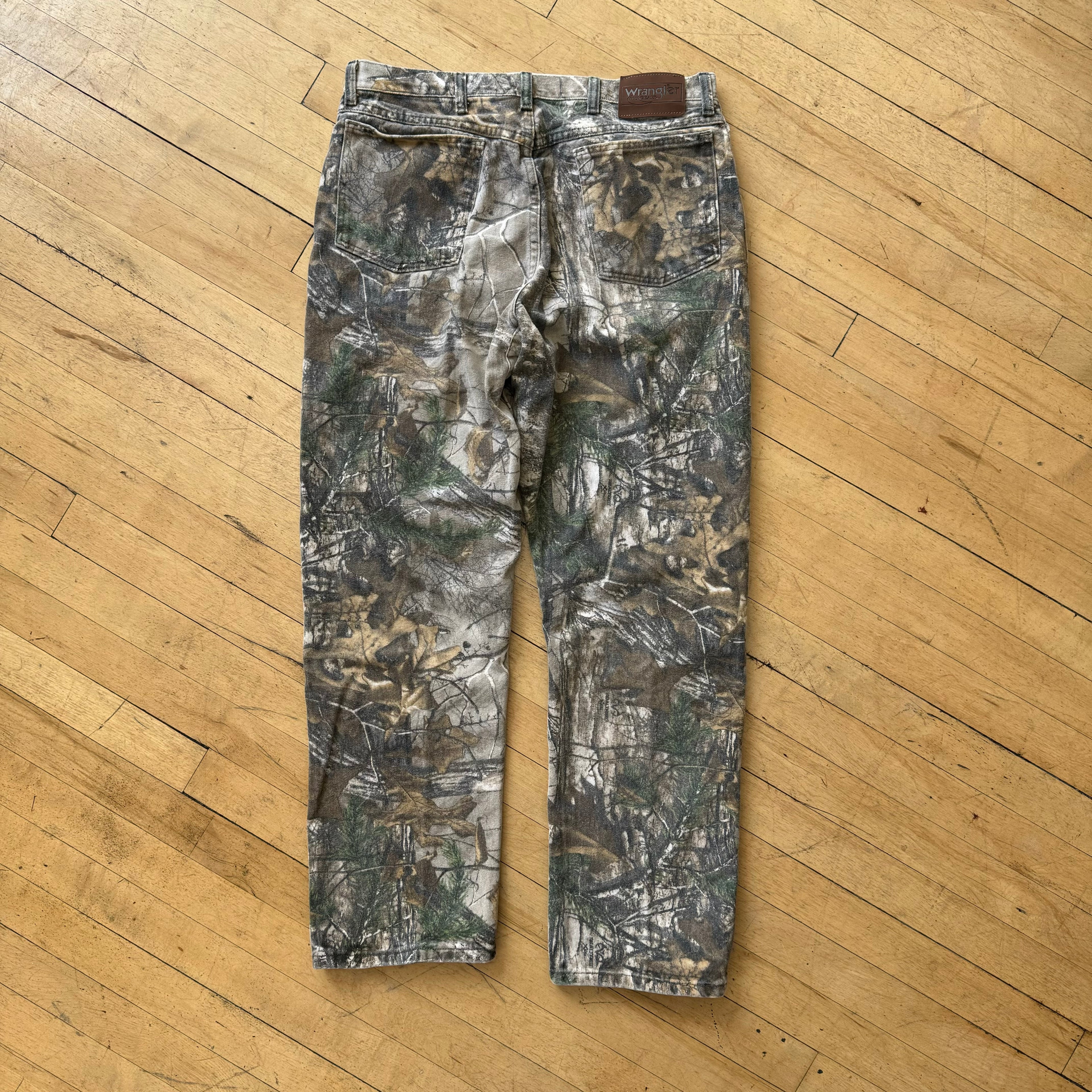 Vintage Wrangler Camo Denim Jeans Sz 36x32