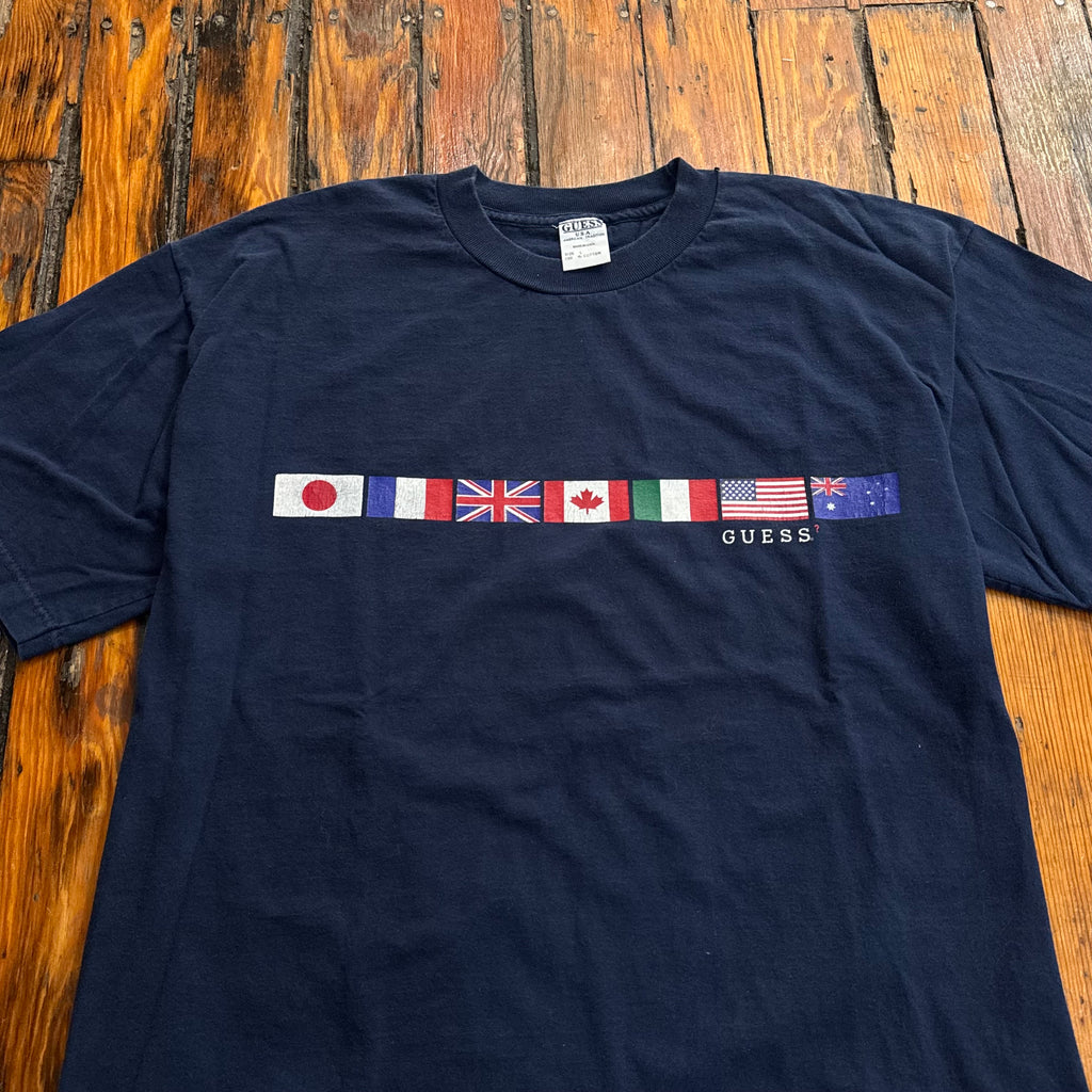 Vintage Guess Flag T-shirt Sz L