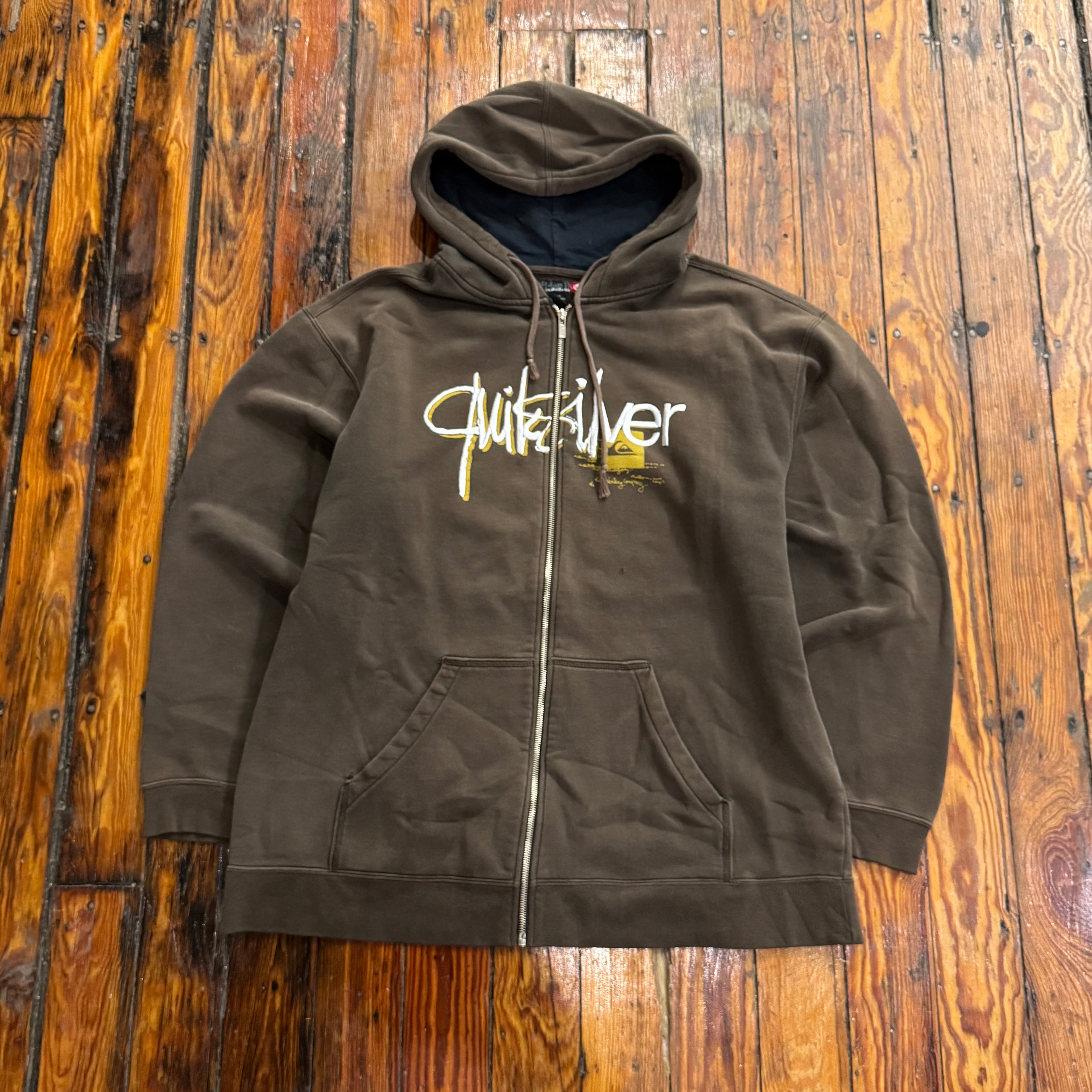 Y2K Quicksilver Zip-Up Hoodie Sz XL