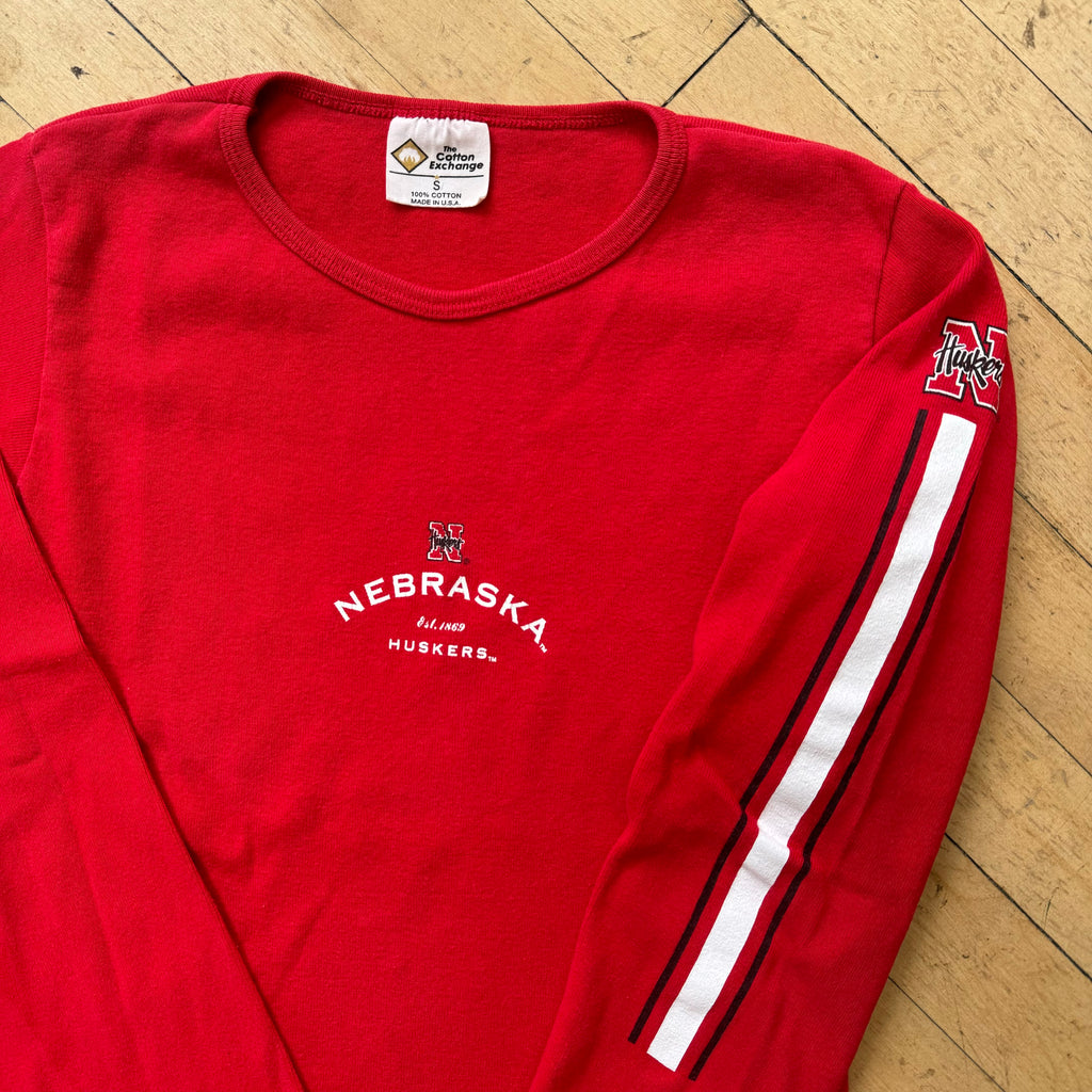 Vintage Nebraska L/S Baby T-shirt Sz S