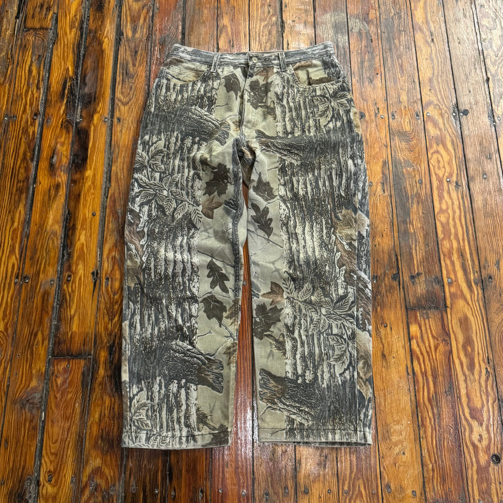 Vintage Camo Denim Jeans Sz 34