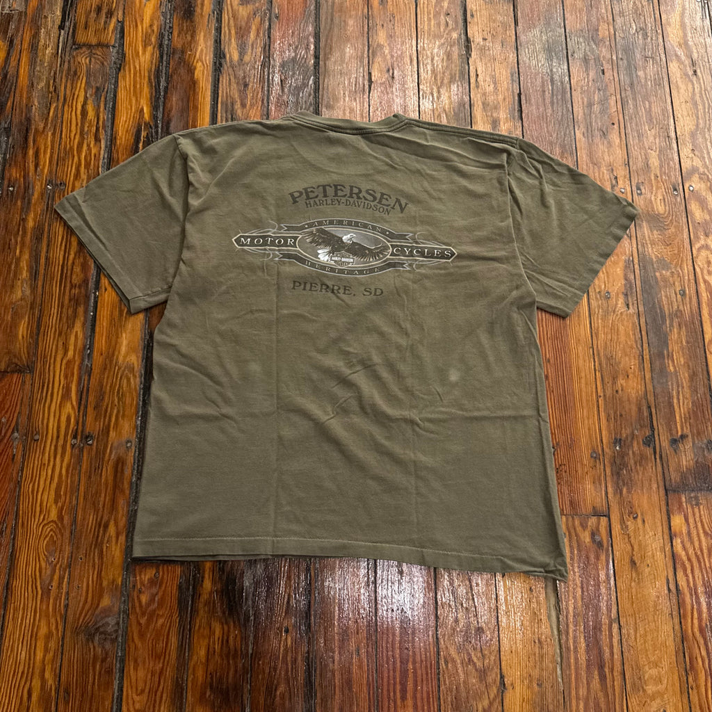 Vintage Harley Davidson Vietnam Memorial T-shirt Sz L