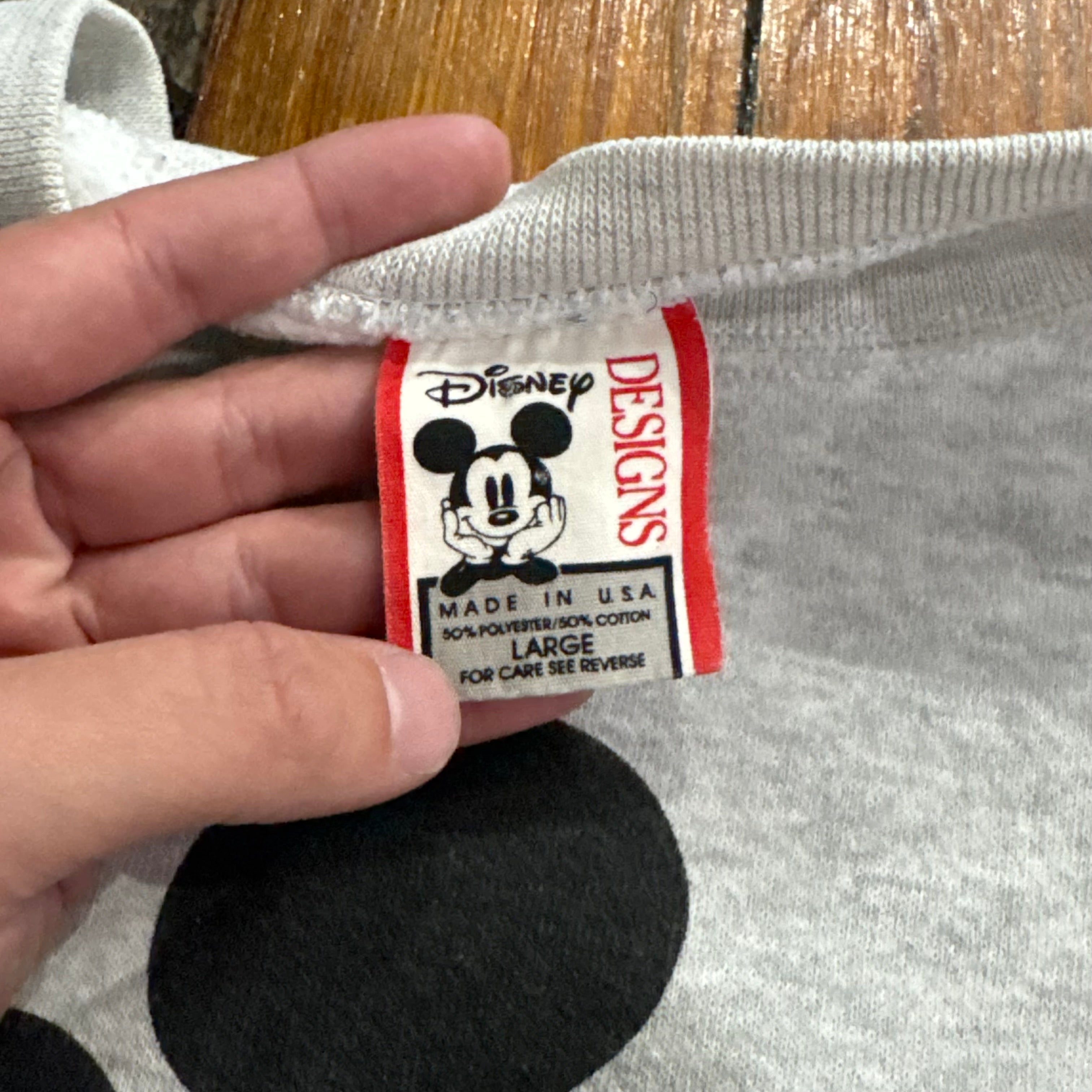 Vintage Mickey Mouse Disney World CrewNeck Sz L