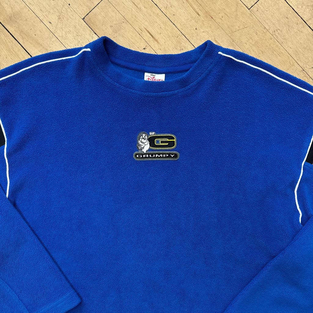 Vintage Disney Grumpy Fleece Crewneck Sz L