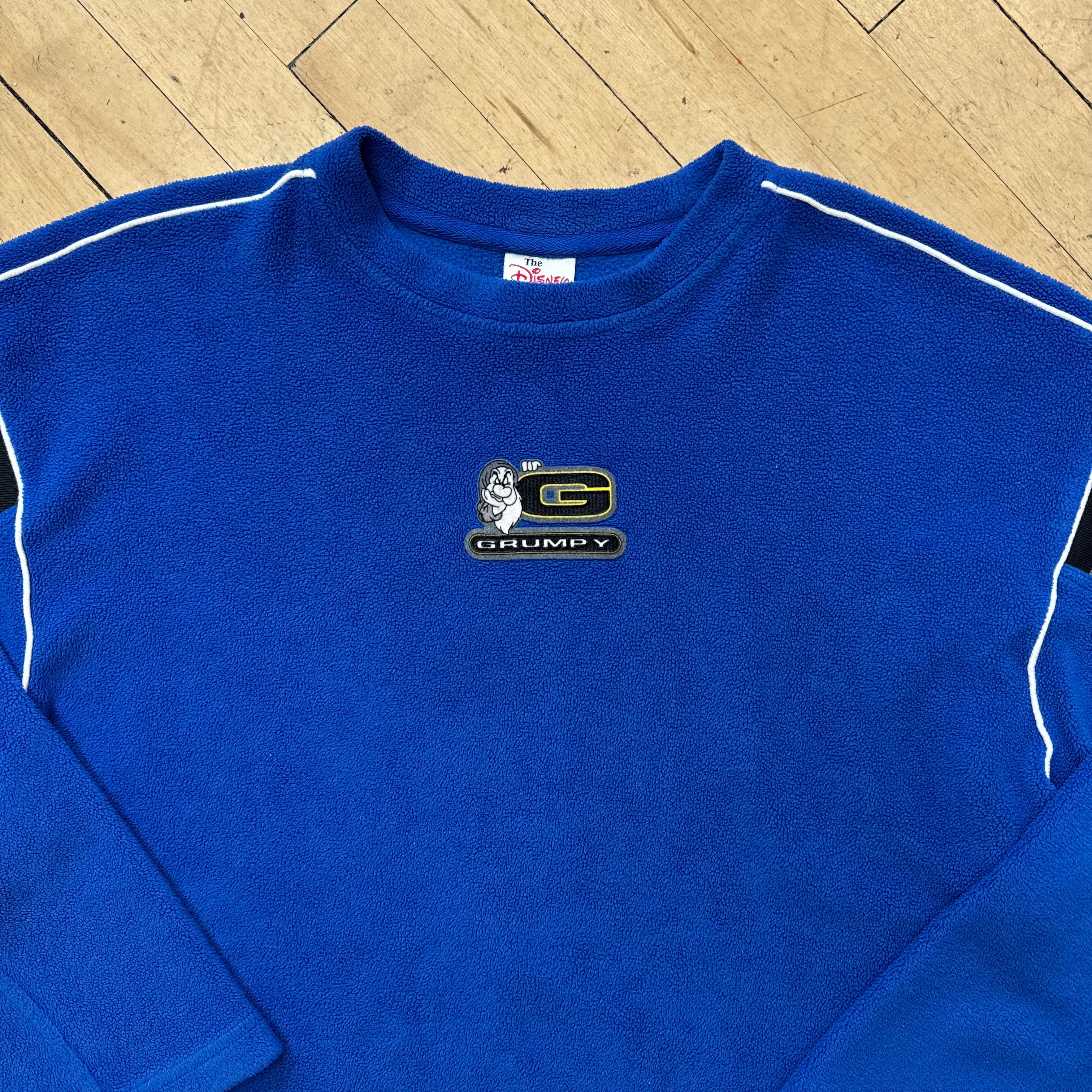 Vintage Disney Grumpy Fleece Crewneck Sz L