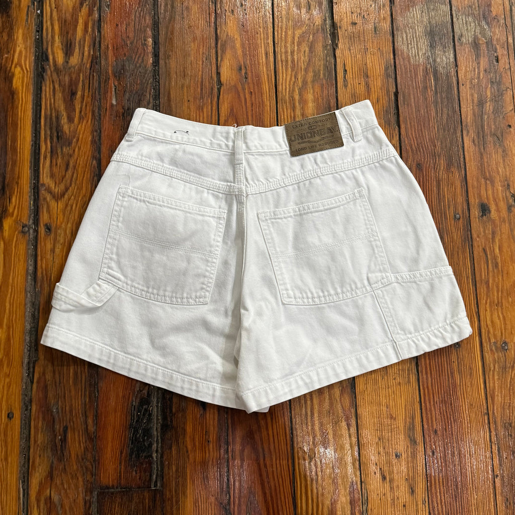 Vintage White Union Bay Denim Jean Shorts Sz 7
