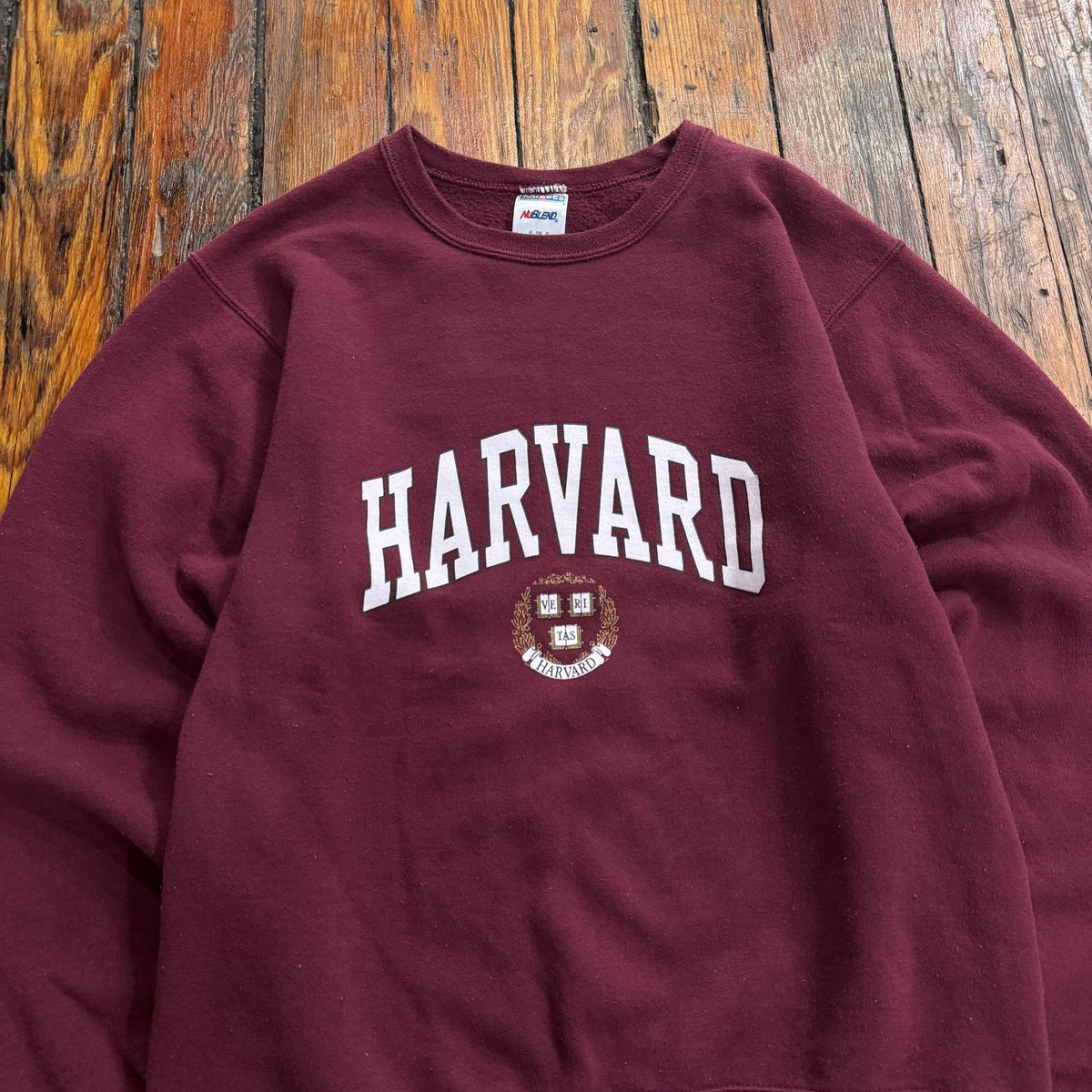 Y2K Harvard University CrewNeck Sz S