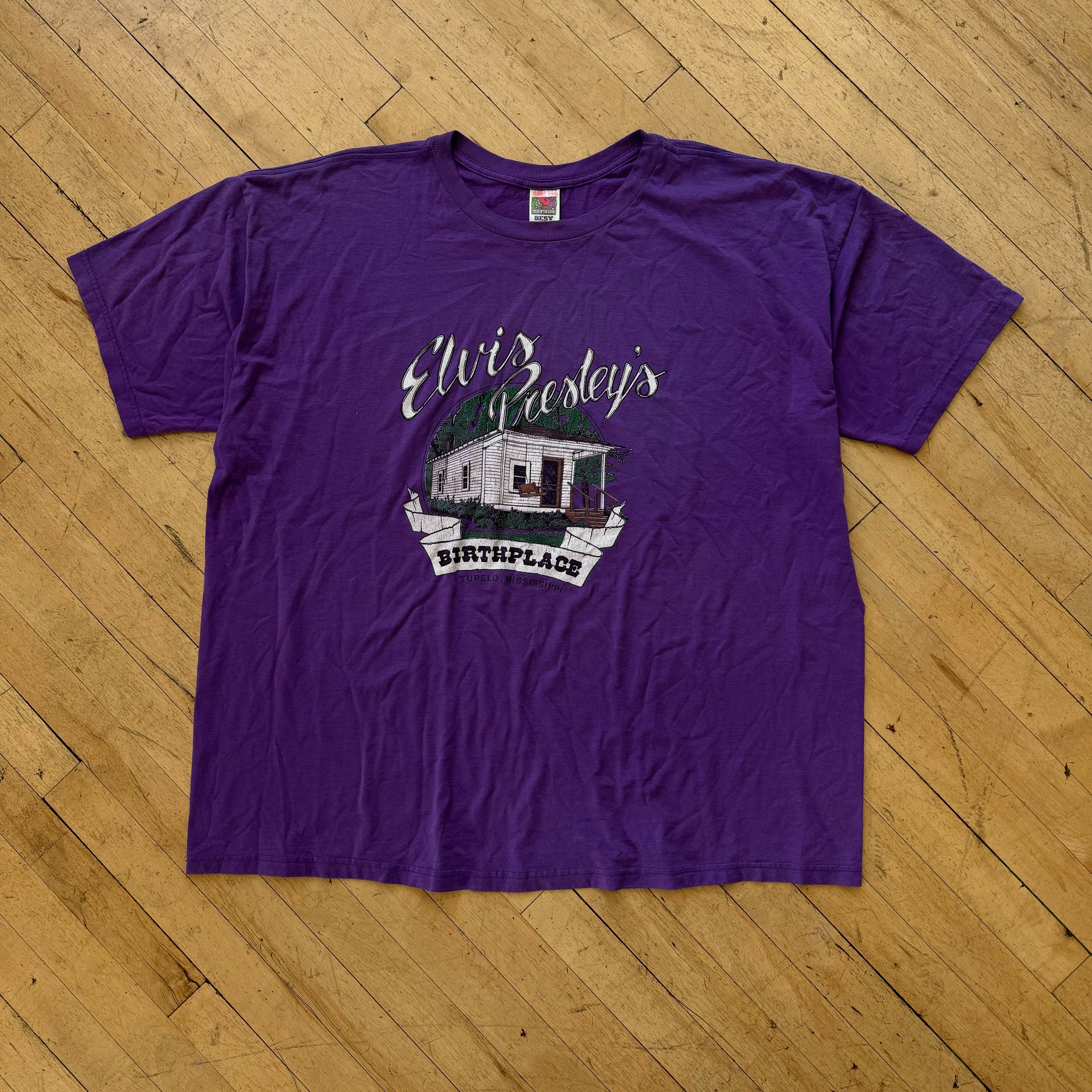 Vintage Elvis Presley BirthPlace T-shirt Sz XXXL