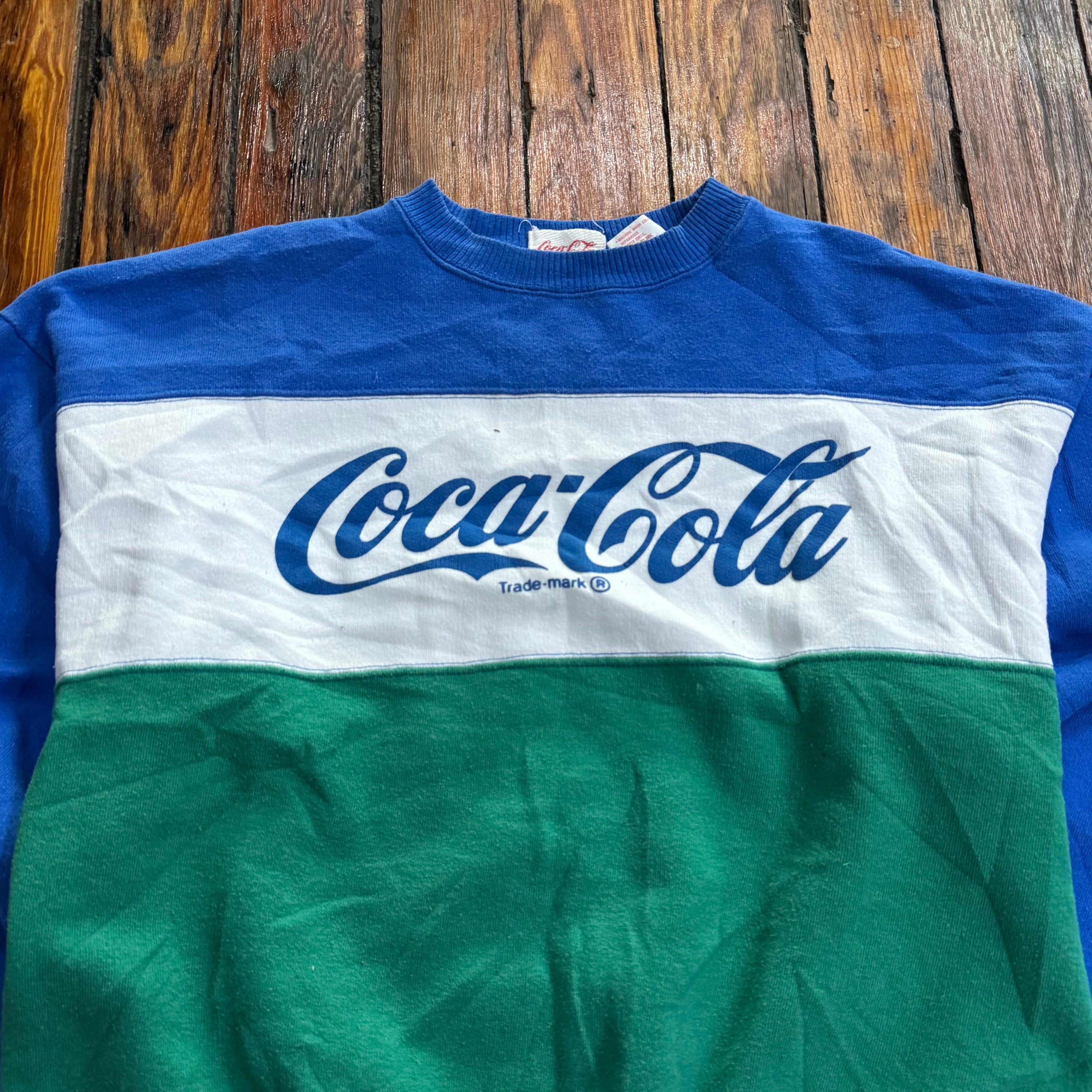 Vintage Coca-Cola SpellOut CrewNeck Sz M