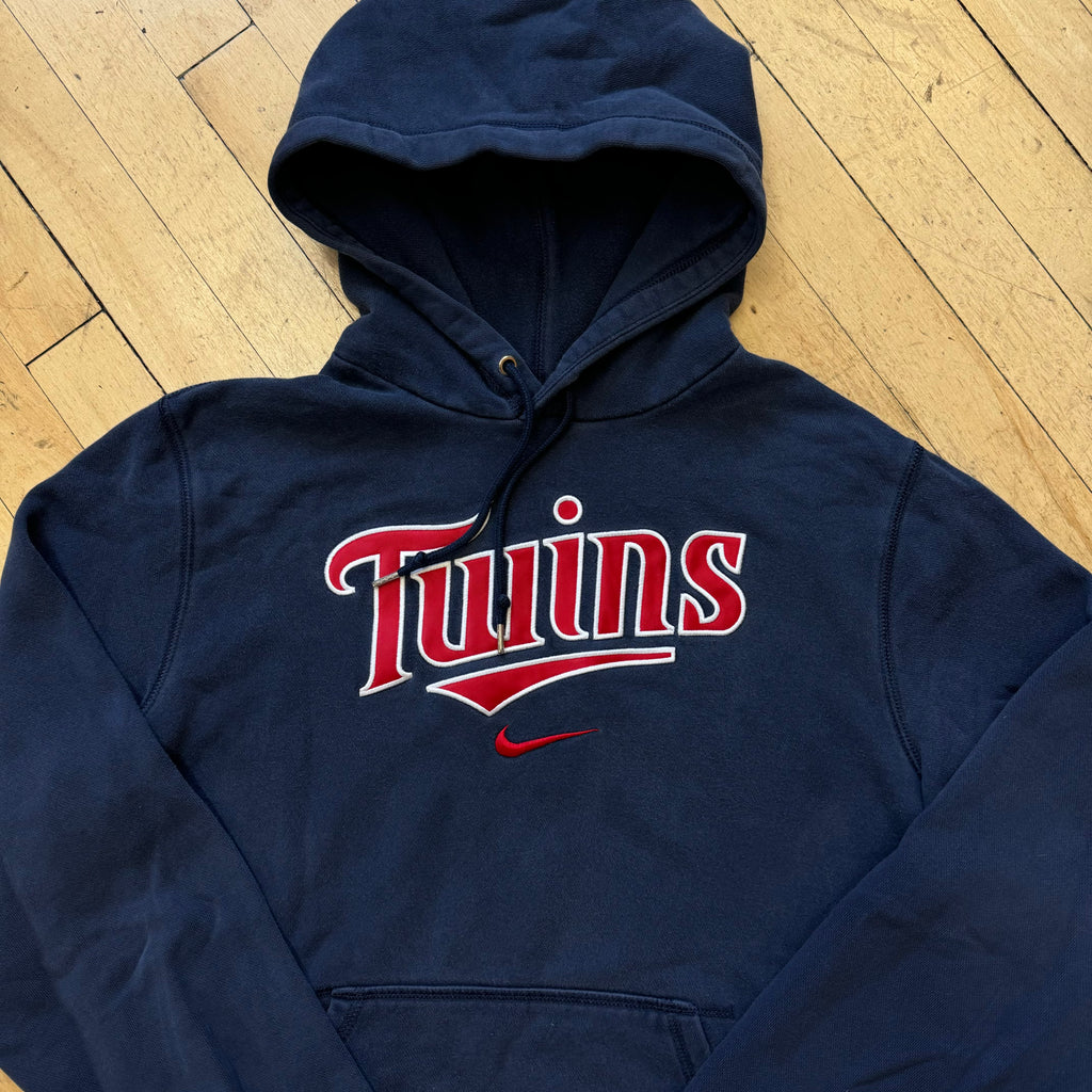 Vintage Nike Twins SpellOut Hoodie Sz L
