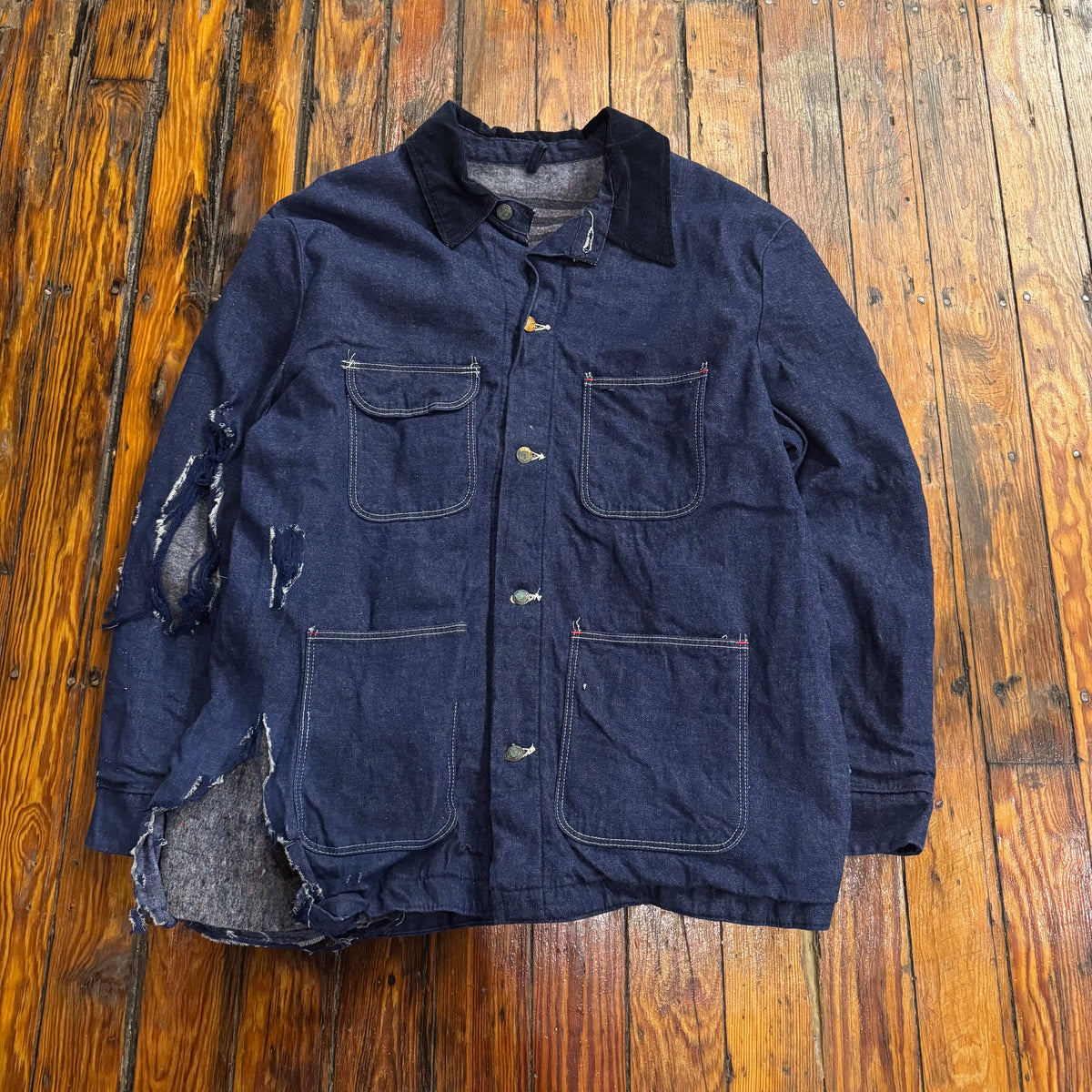 Vintage Blanket Lined Wrangler Denim Jacket Sz XL