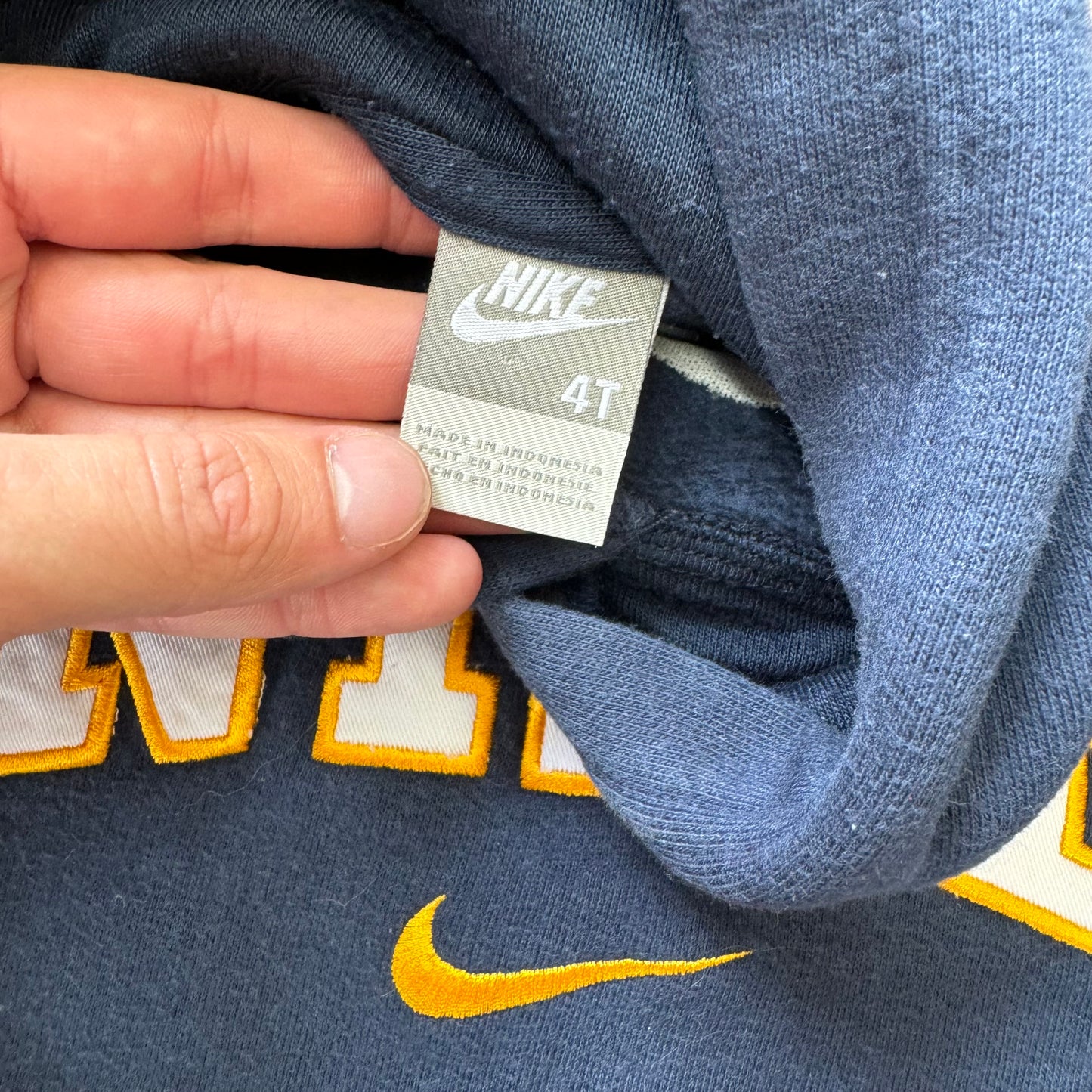 Vintage Nike SpellOut Hoodie Sz 4T