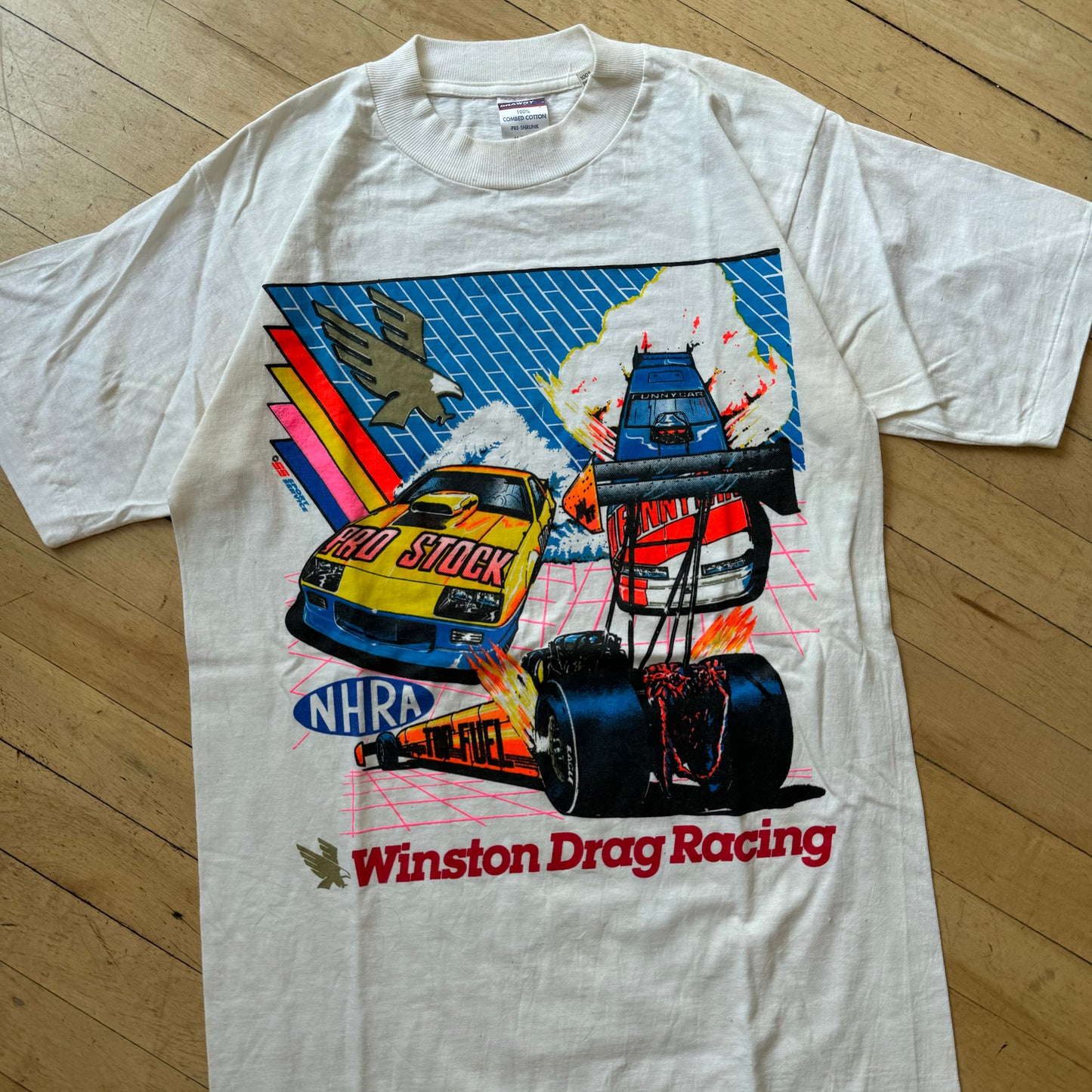 Vintage Winston Drag Racing T-shirt Sz M